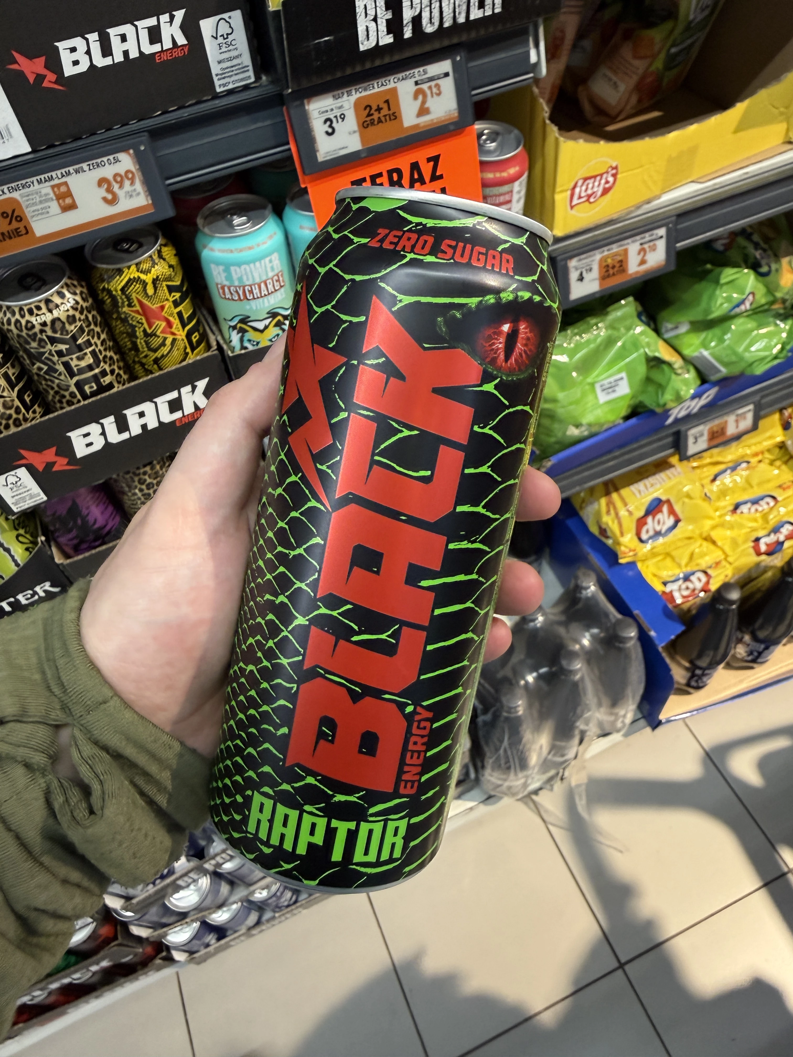 Black Energy Raptor Zero Sugar | 500ml