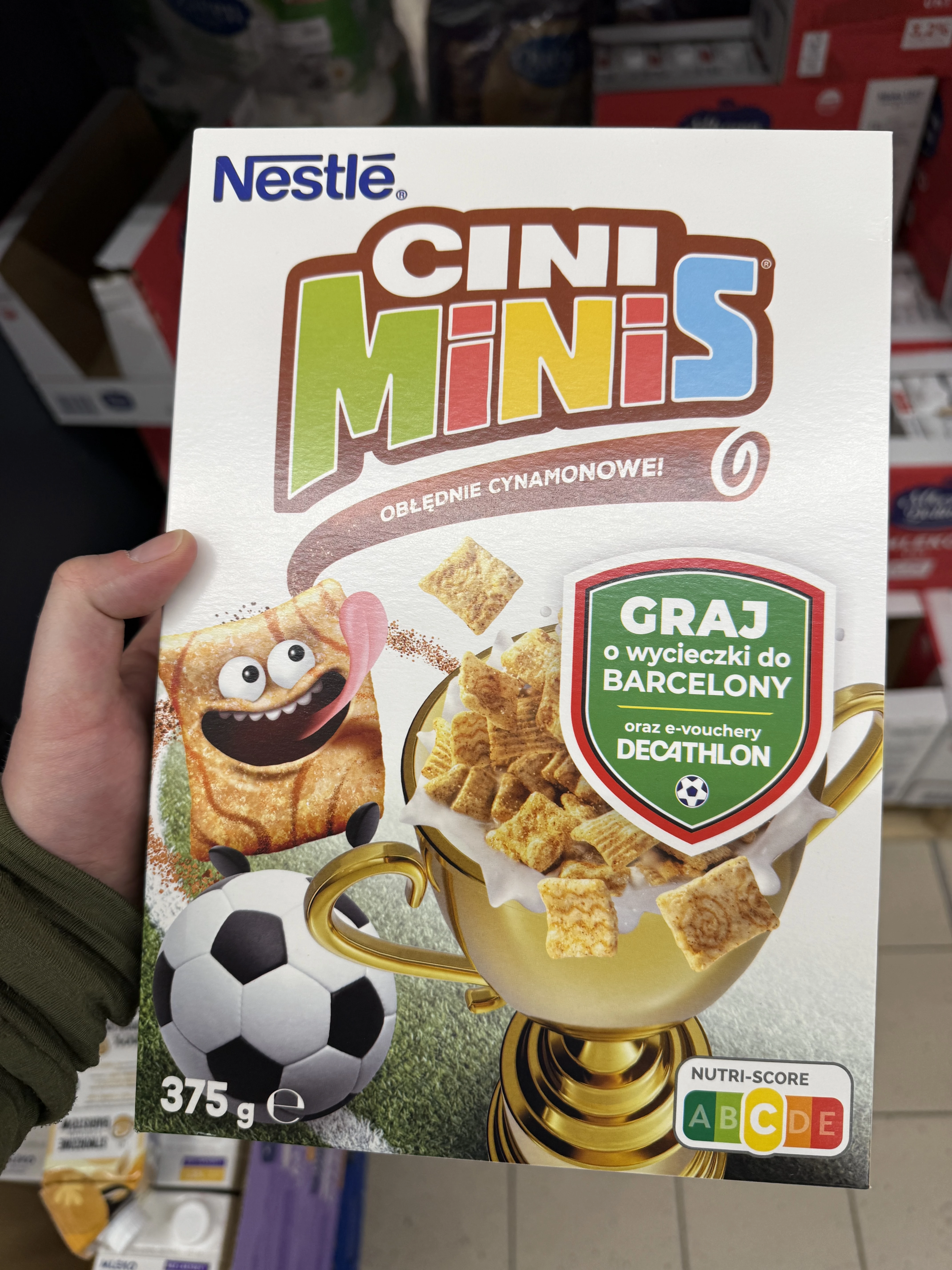 Nestlé Cini Minis płatki śniadaniowe cynamonowe Śniadanie mistrzów | 375g