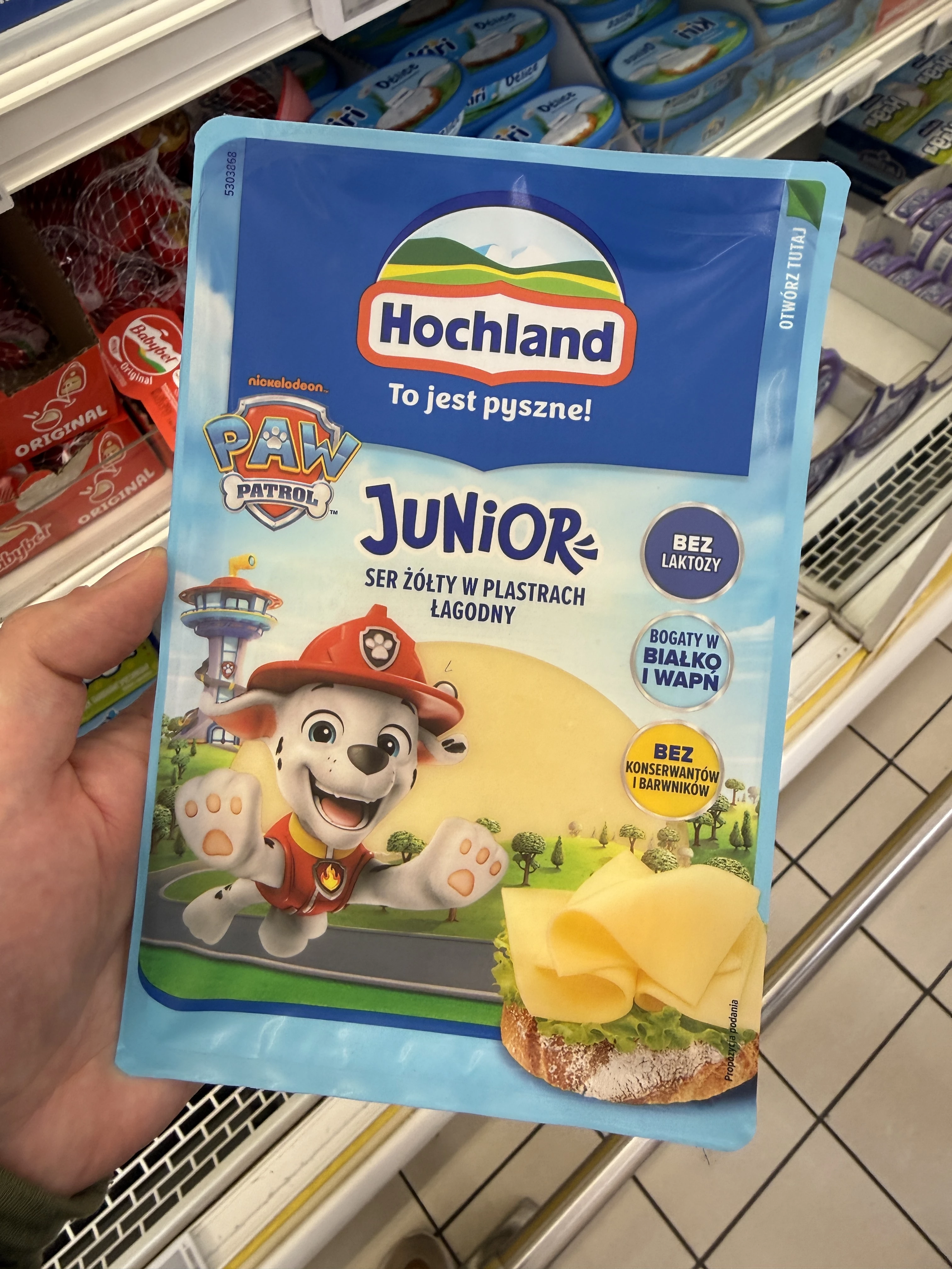 Hochland Junior Ser Łagodny w Plastrach Psi Patrol (Marshall) | 135g
