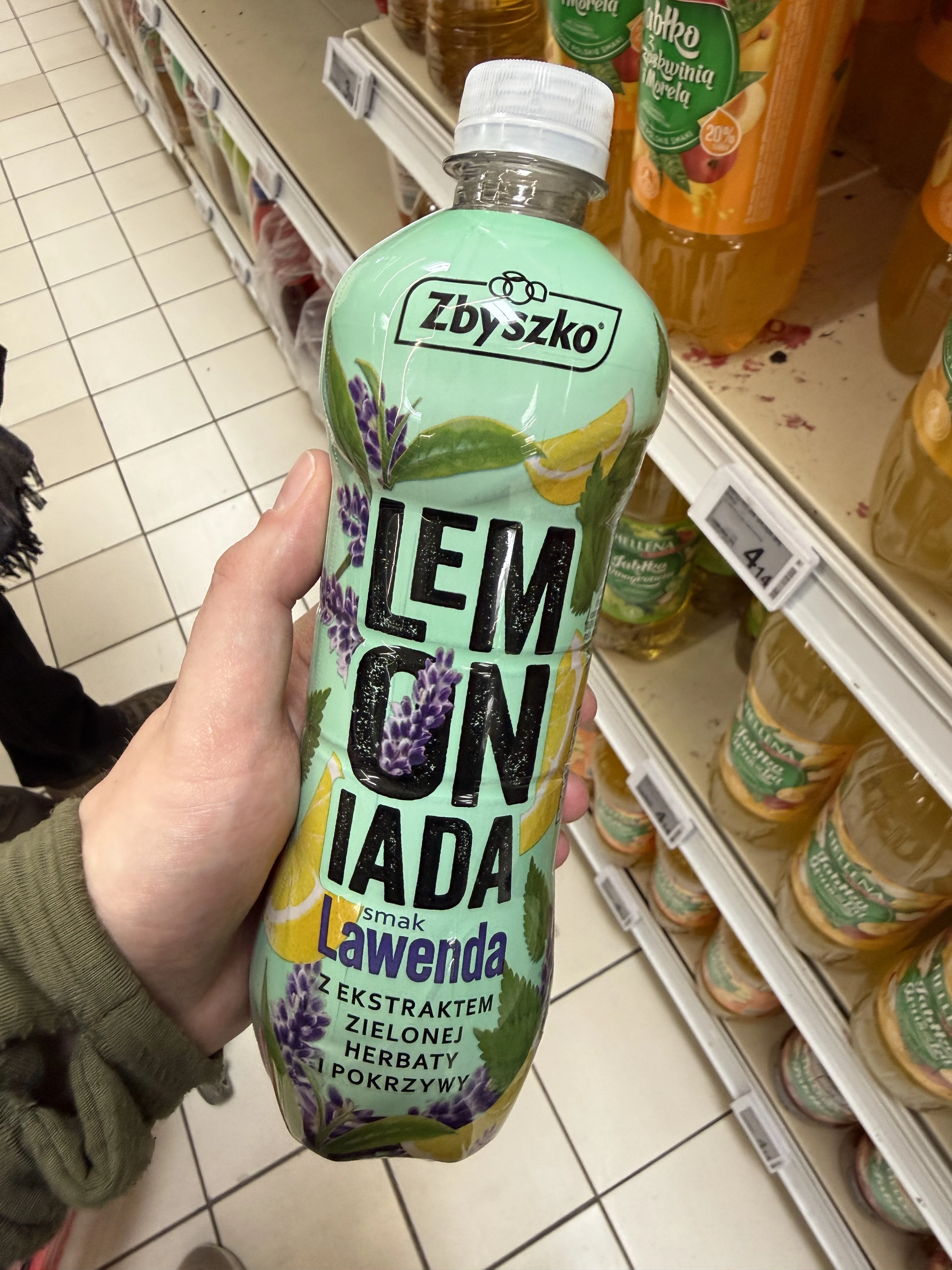 Zbyszko Lemoniada smak lawenda z ekstraktem zielonej herbaty i pokrzywy | 555ml