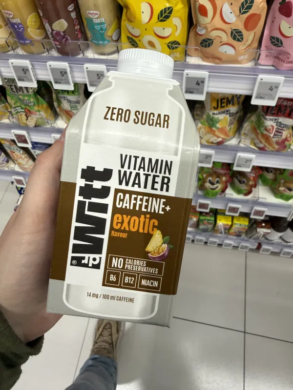 Dr Witt Vitamin Water Zero Caffeine+ Exotic owoce egzotyczne-guarana | 500ml