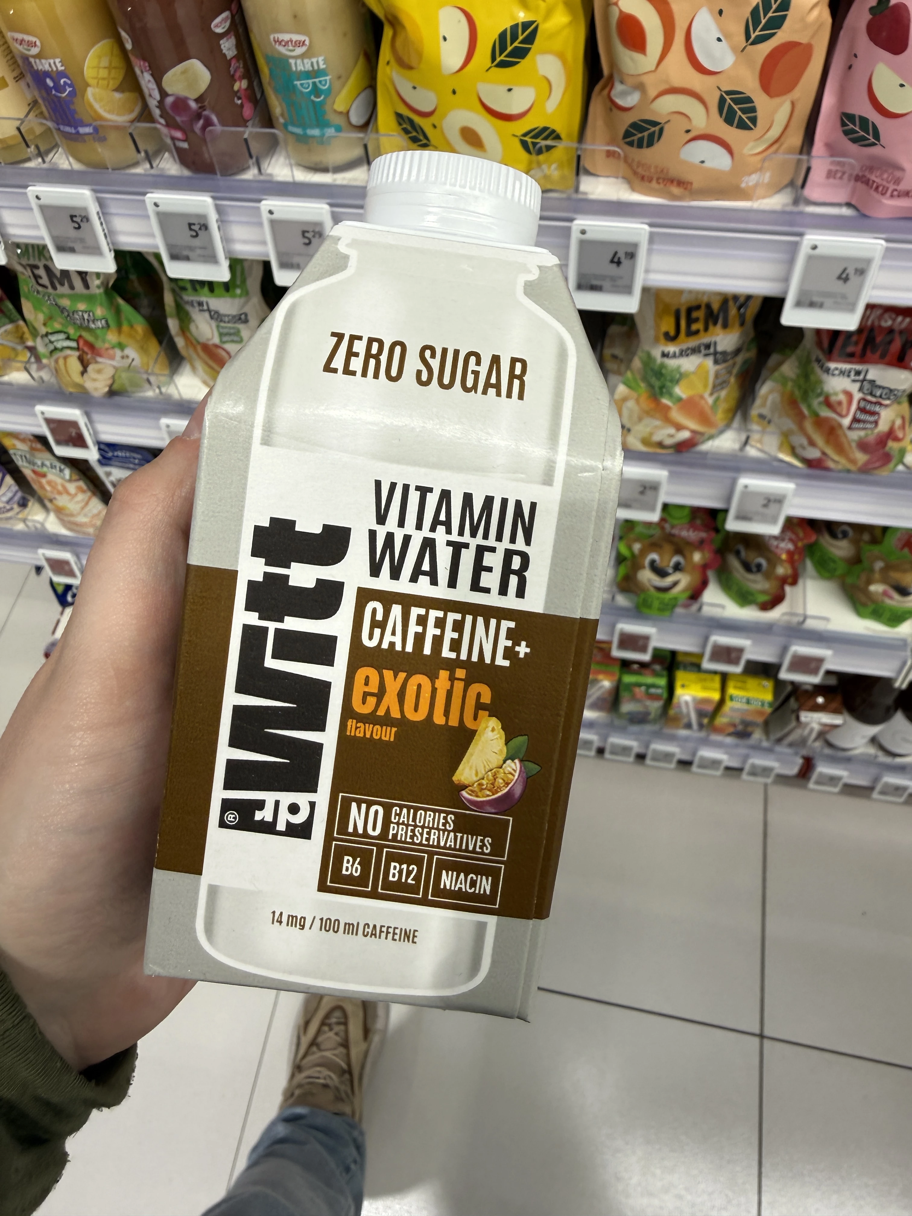 Dr Witt Vitamin Water Zero Caffeine+ Exotic owoce egzotyczne-guarana | 500ml