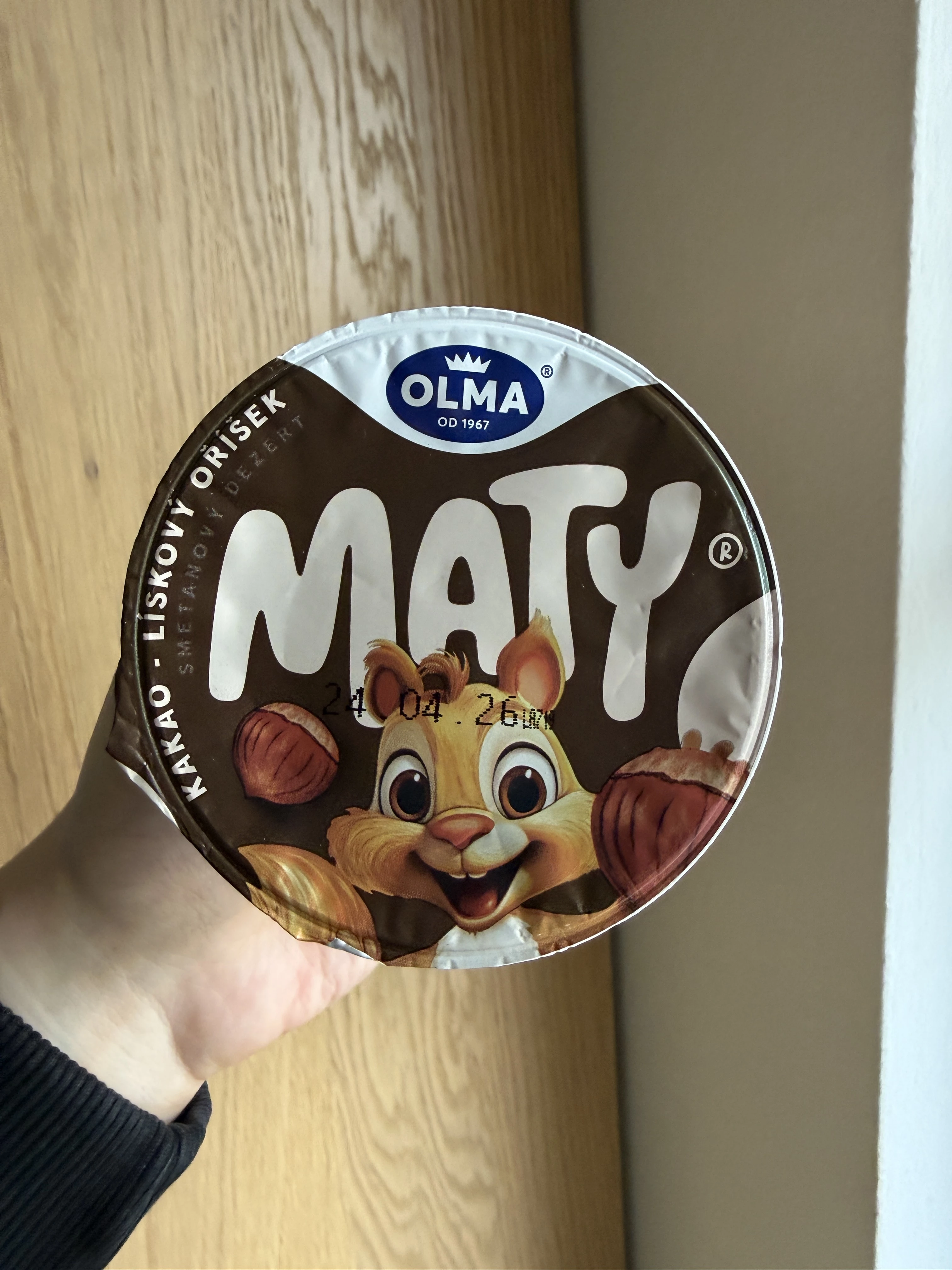 Olma Maty smetanový dezert kakao lískový oříšek | 150g