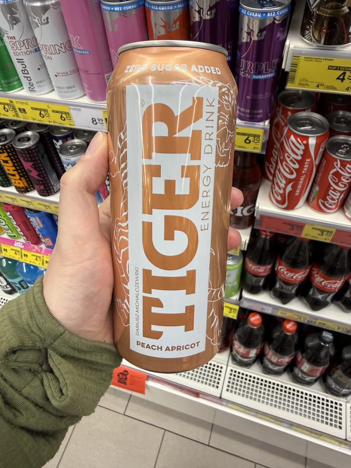Tiger Energy Drink Naked Line Peach Apricot | 500ml