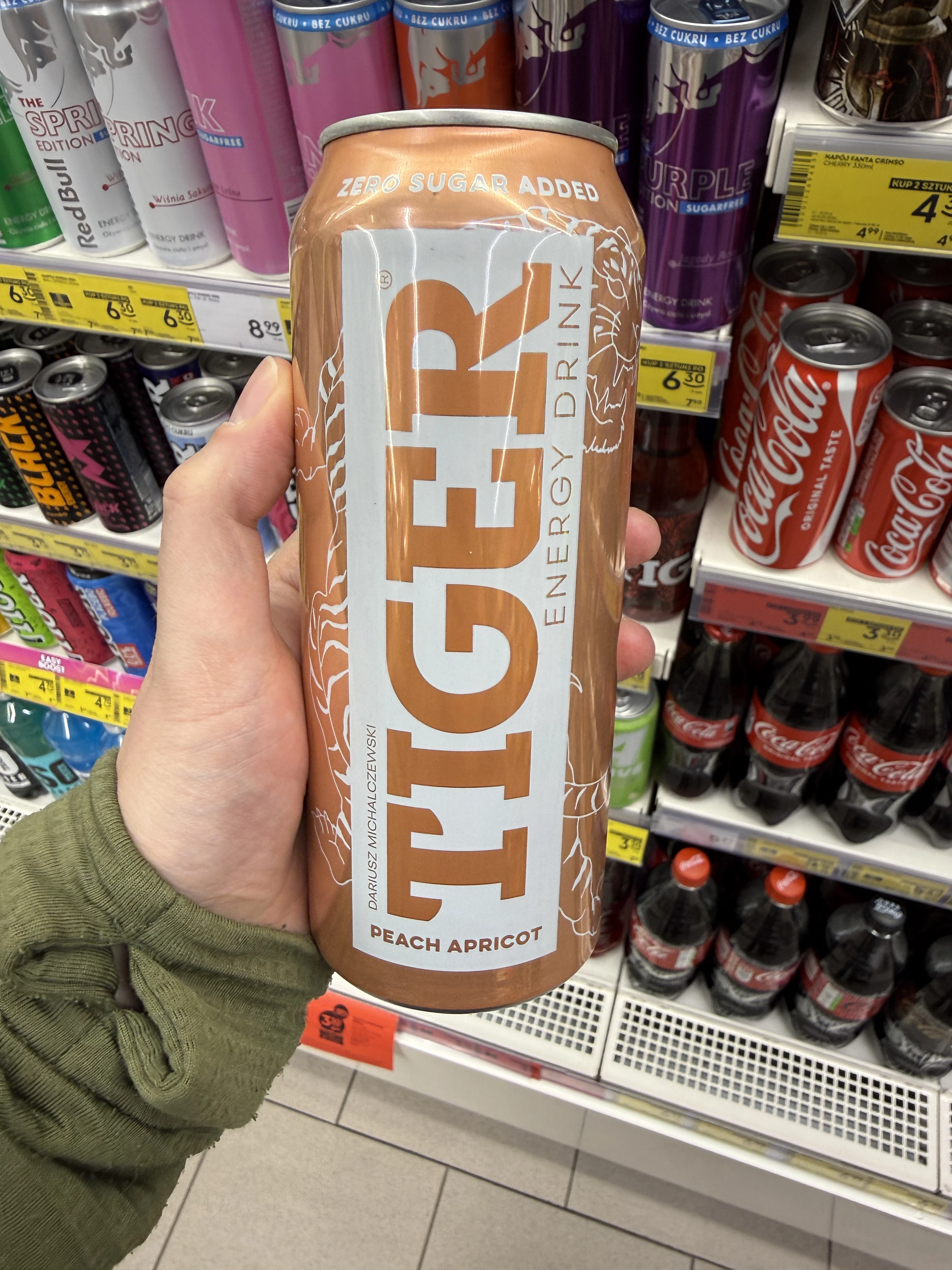 Tiger Energy Drink Naked Line Peach Apricot | 500ml