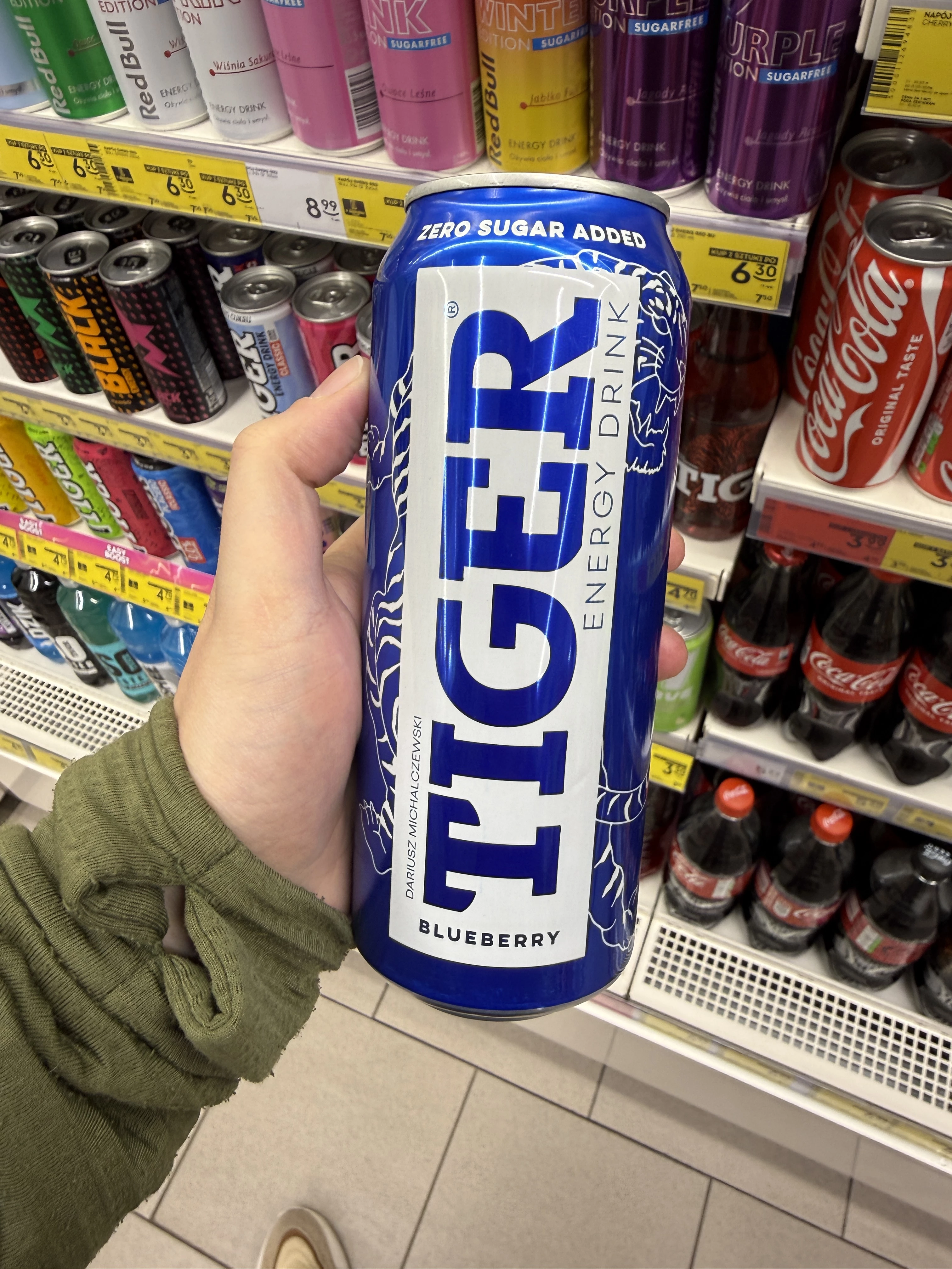 Tiger Energy Drink Naked Line Blueberry | 500ml