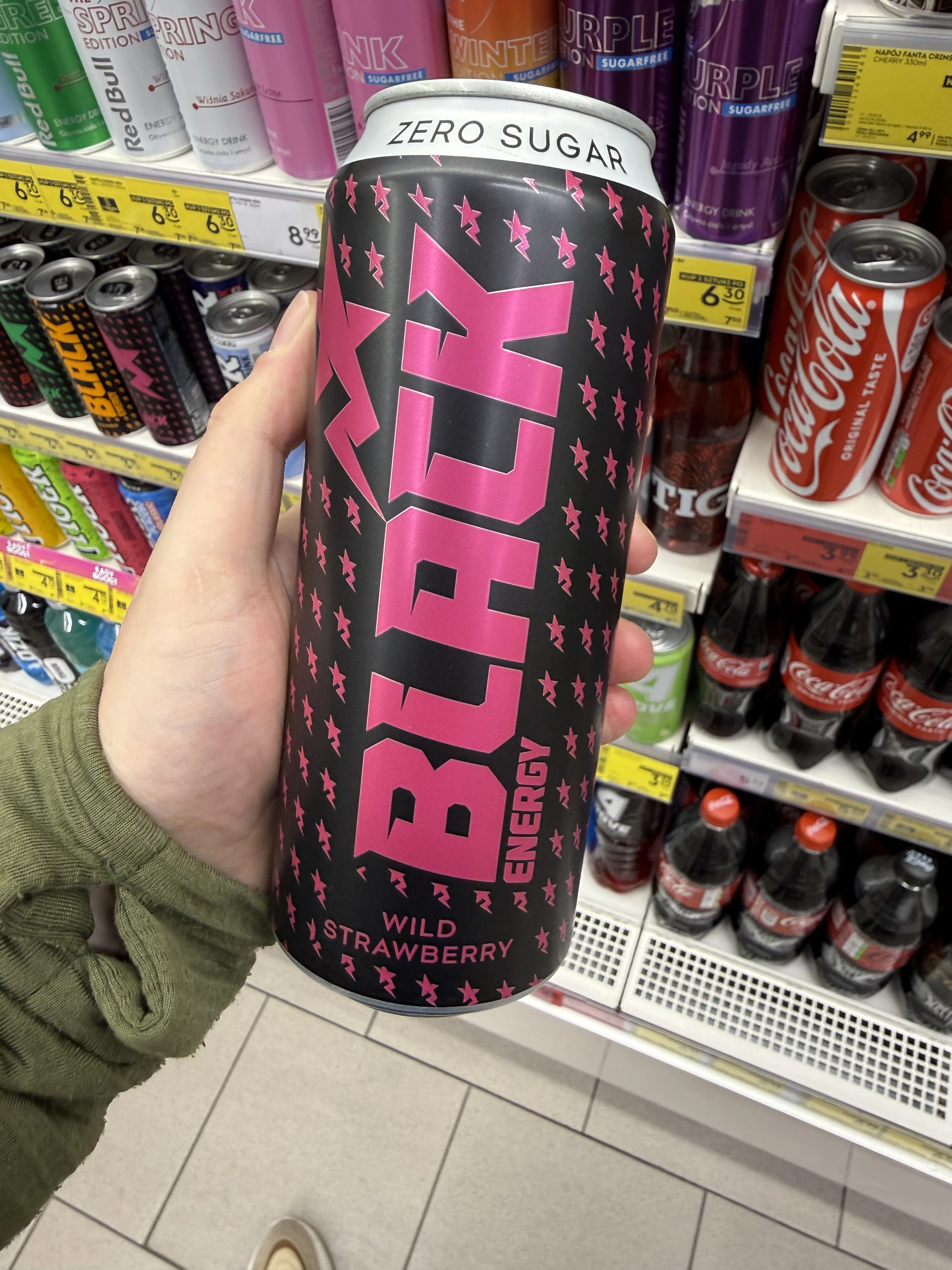 Black Energy Zero Sugar Wild Strawberry | 500ml