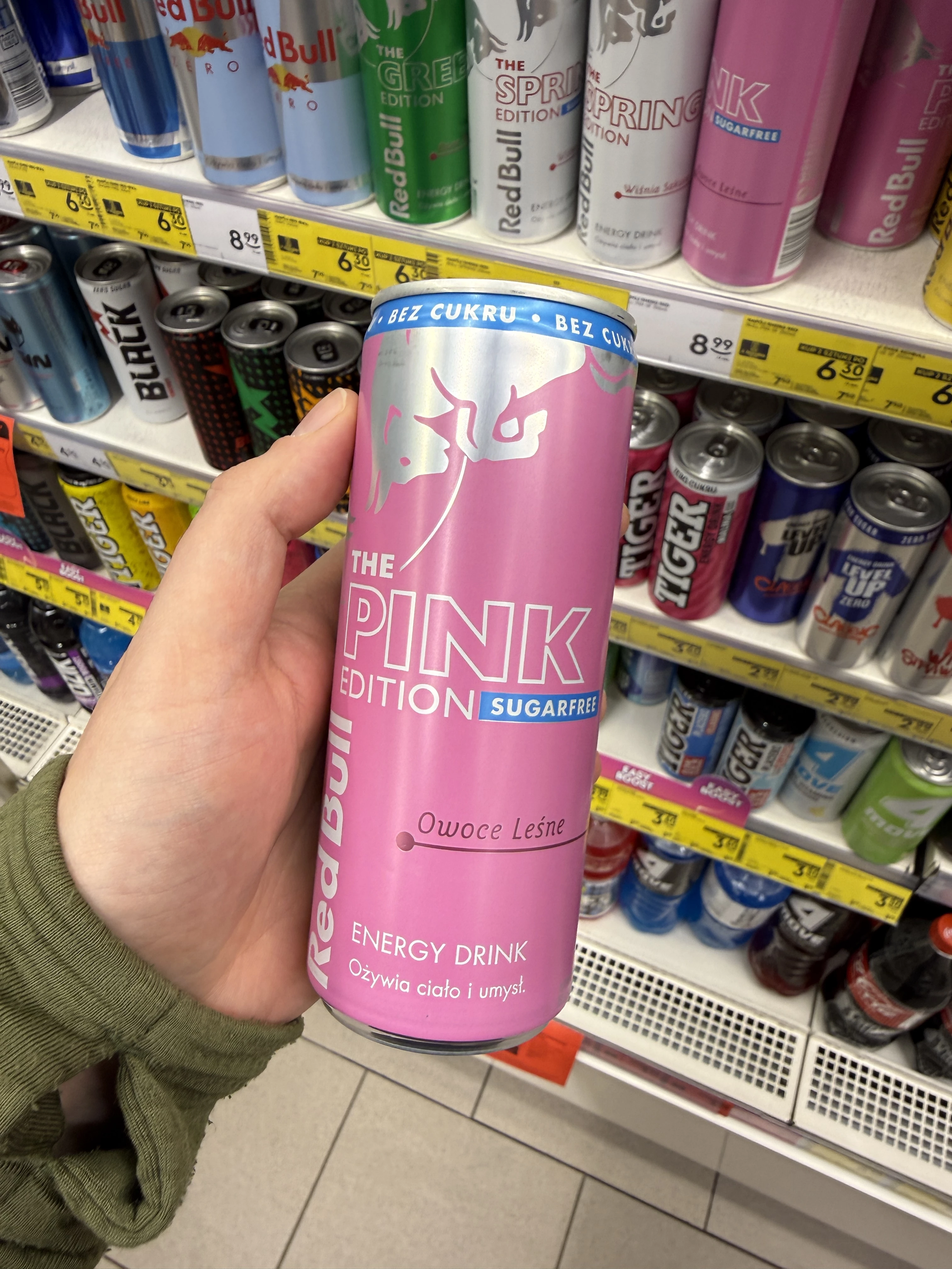 Red Bull Pink Edition Sugarfree Owoce Leśne | 250ml