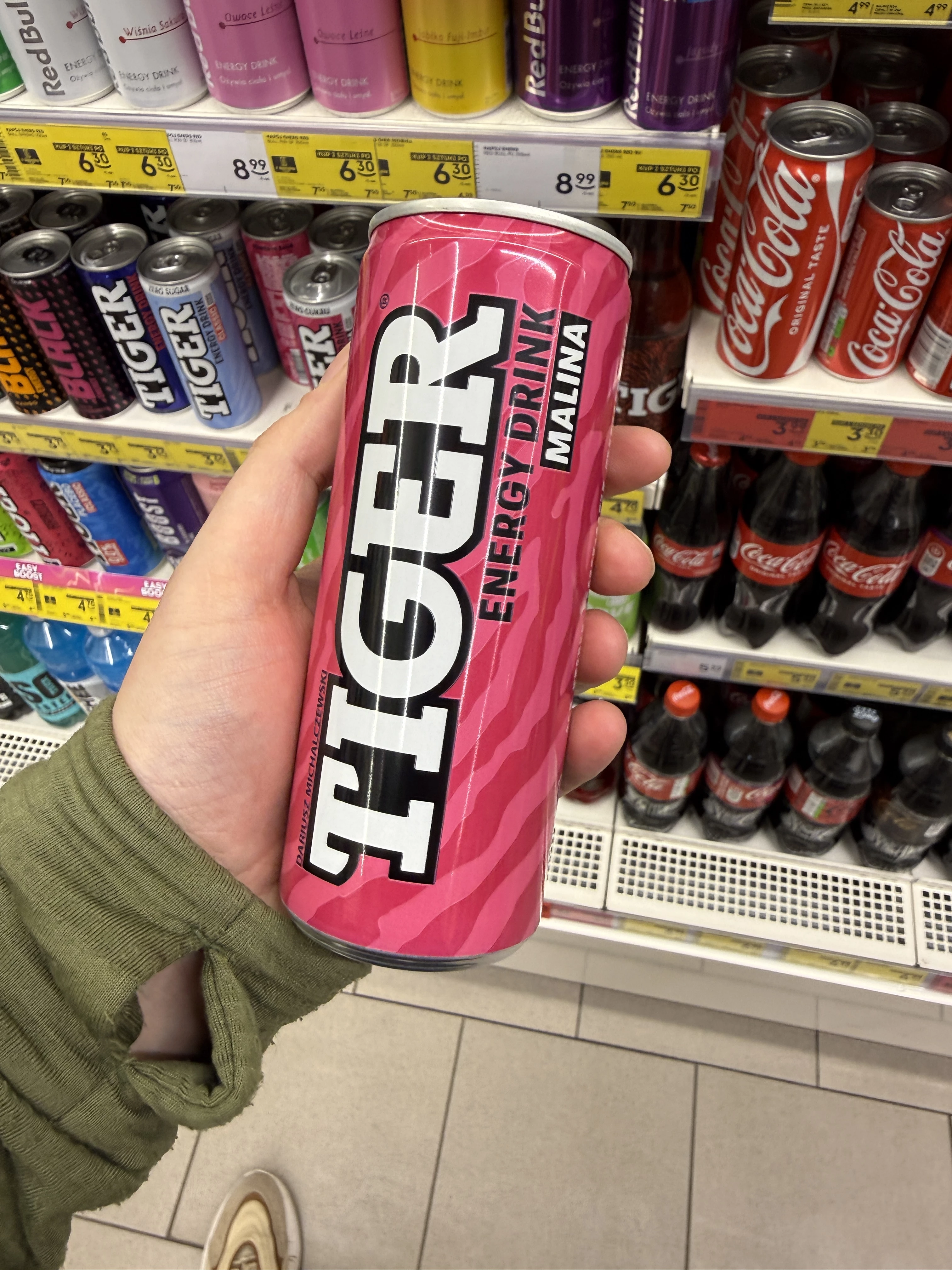 Tiger Energy Drink Raspberry / Tiger Energy Drink Malina | 250ml