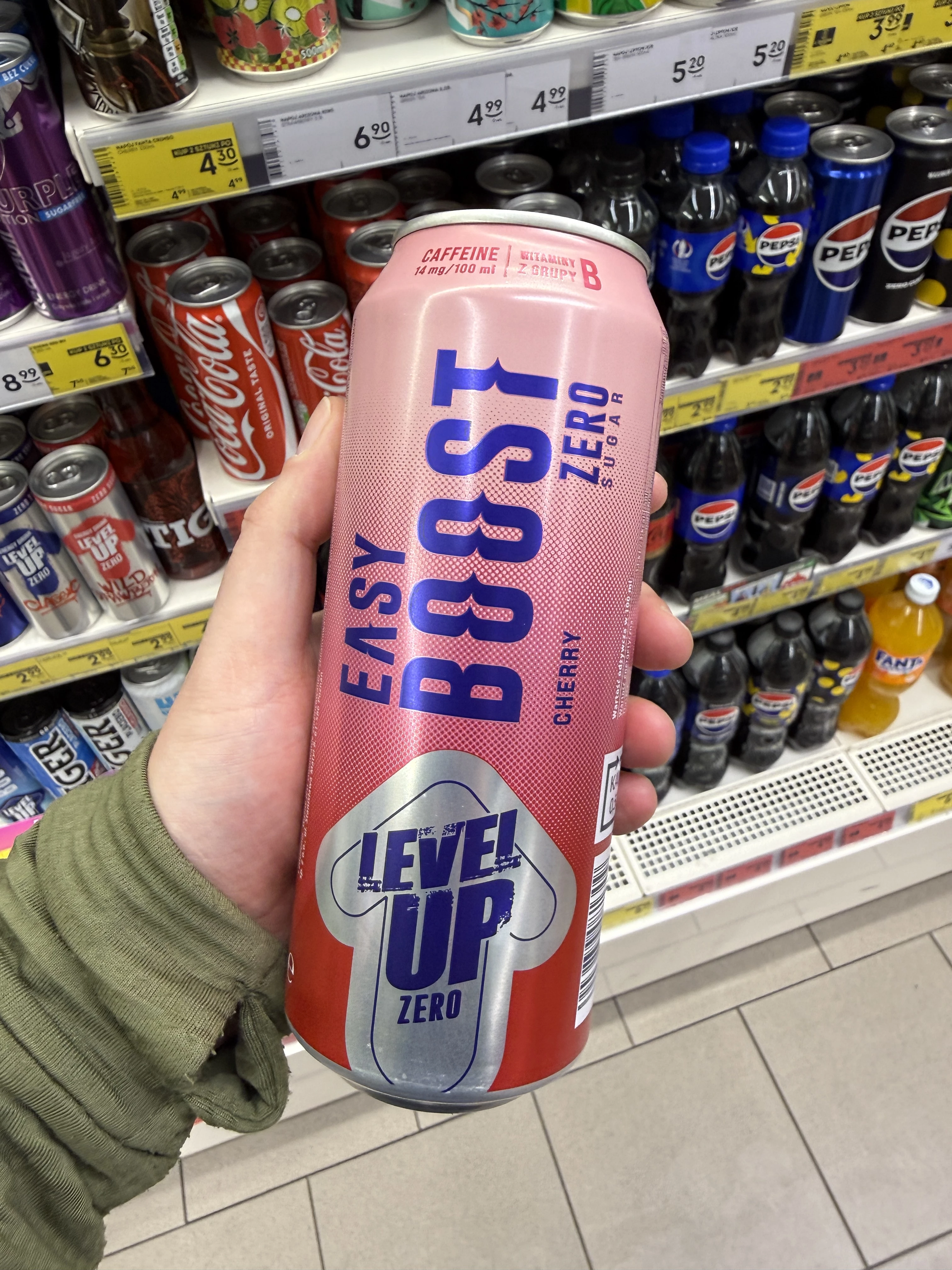 Level Up Easy Boost Cherry Zero Sugar | 500ml