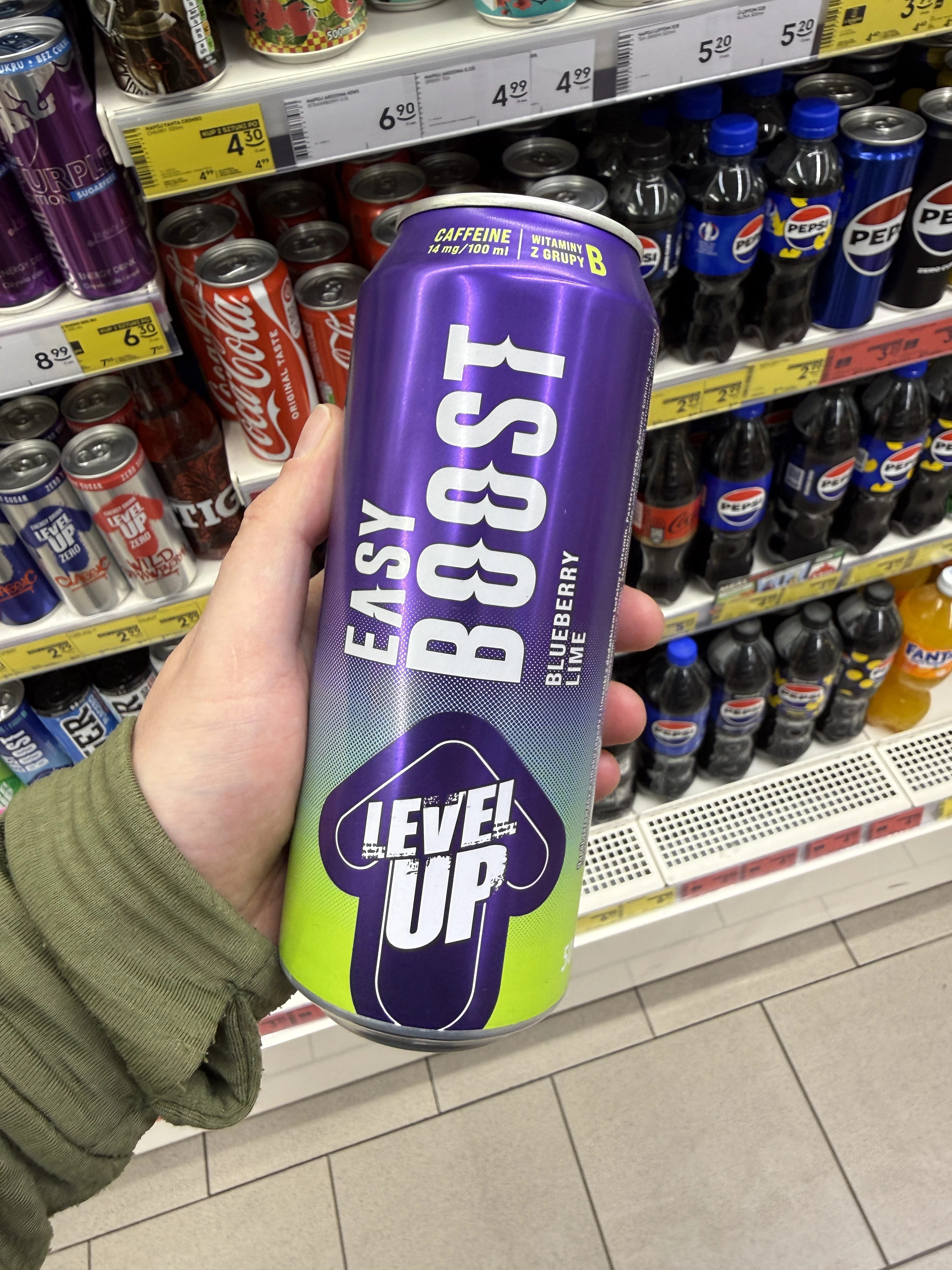 Level Up Easy Boost Blueberry Lime | 500ml