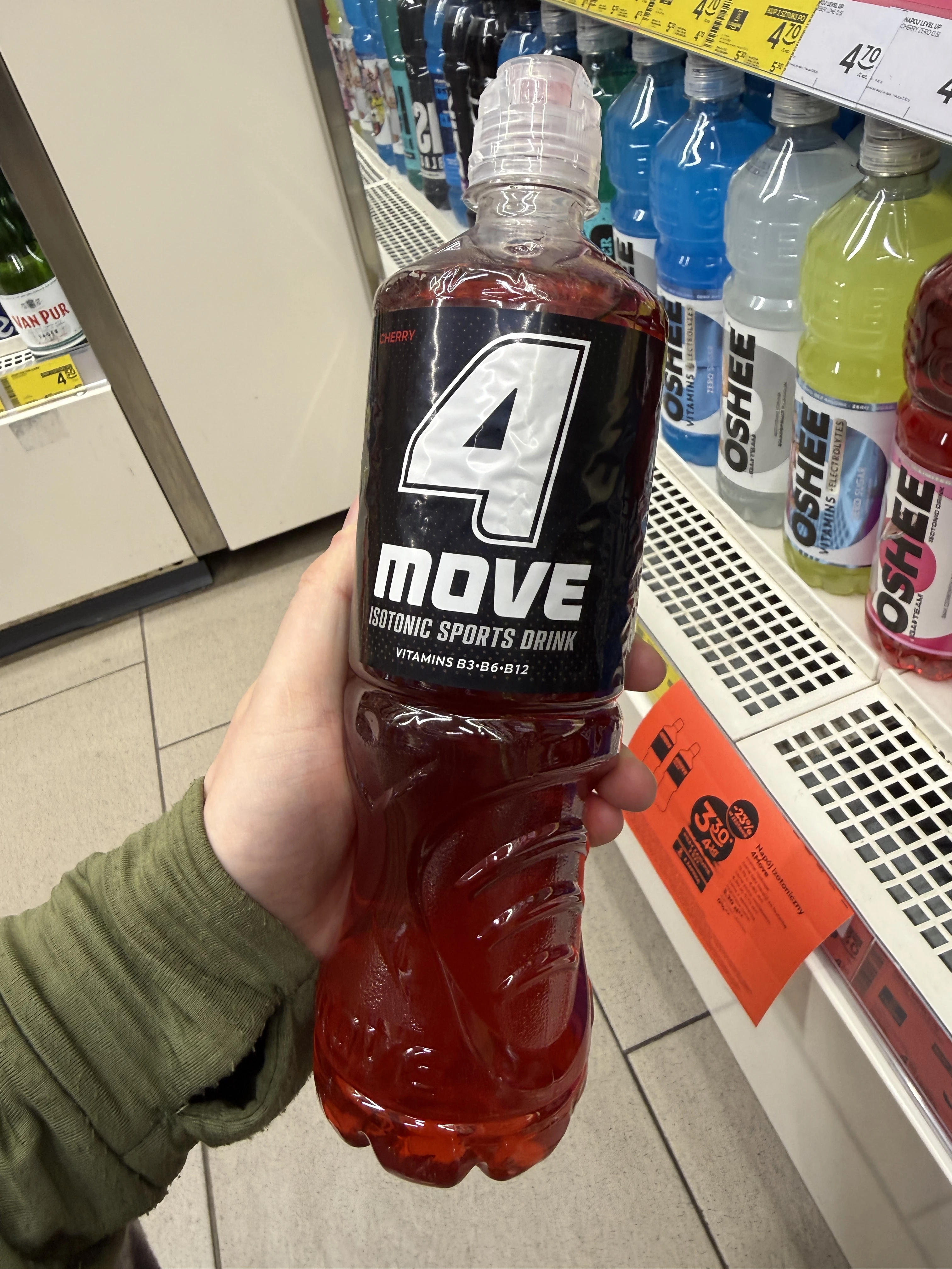 4Move Isotonic Sports Drink Cherry Flavour | 750ml