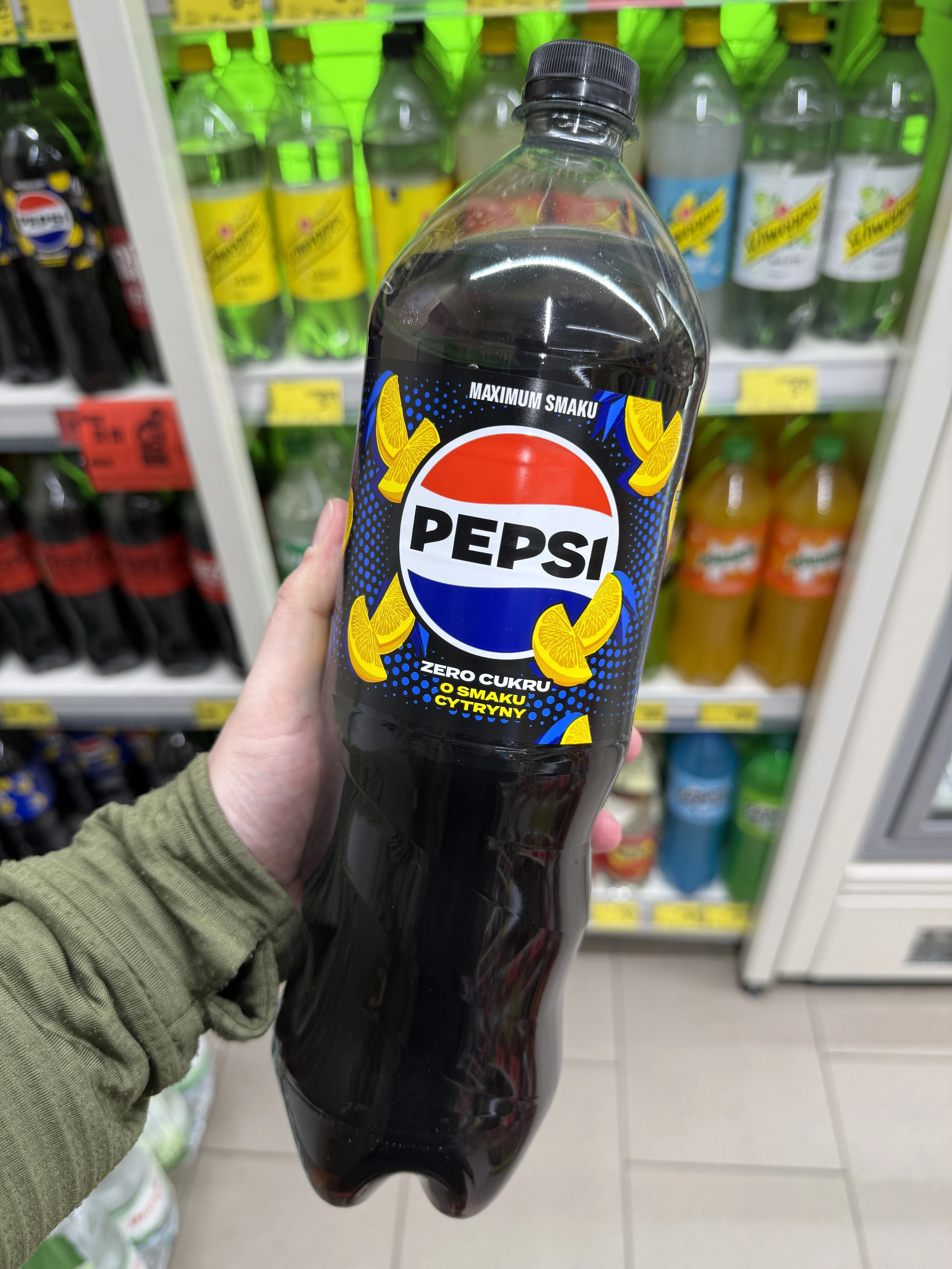 Pepsi-Cola Zero Cukru Napój gazowany o smaku cytryny | 1500ml