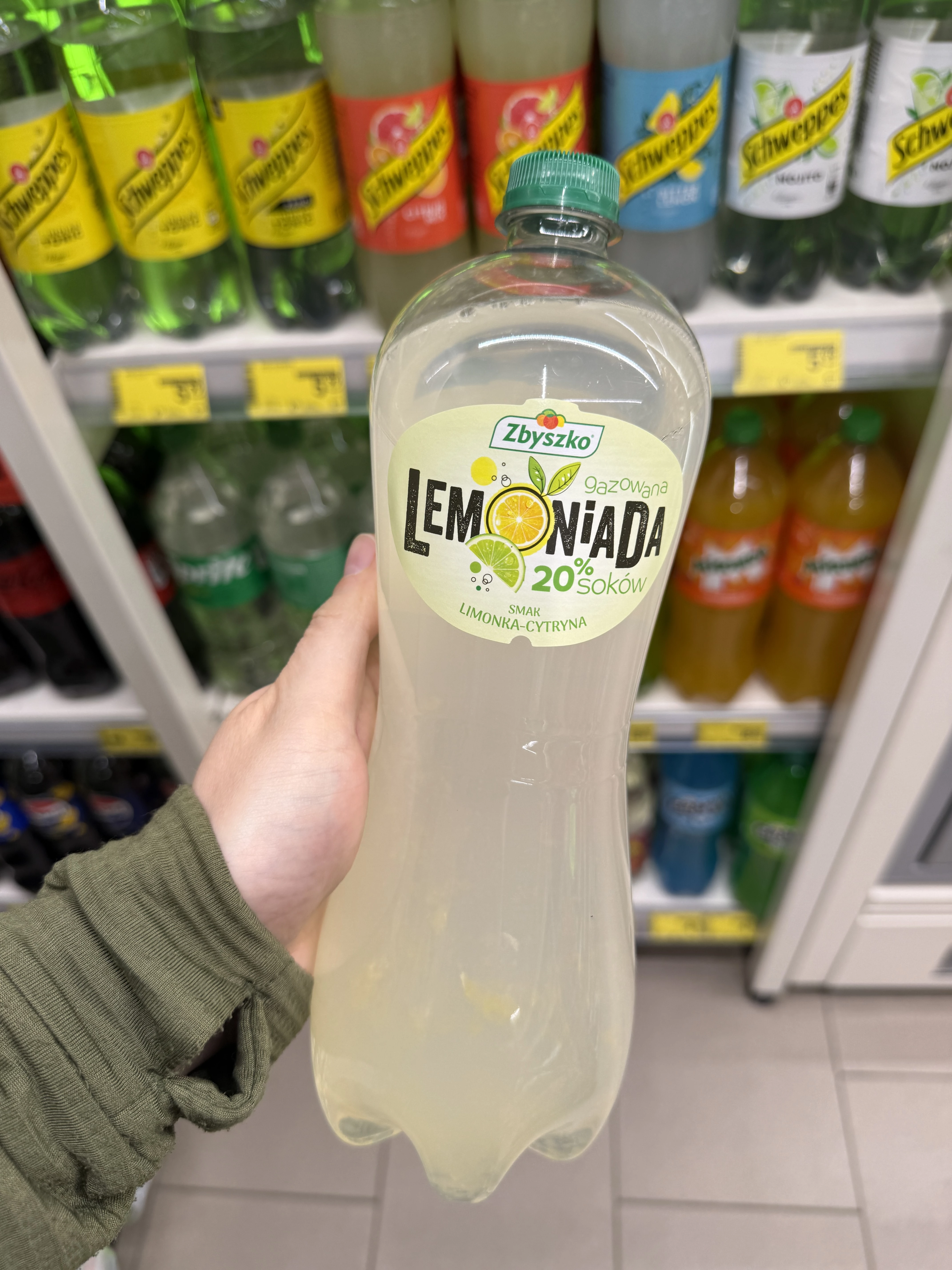Zbyszko Lemoniada gazowana smak limonka-cytryna | 1000ml