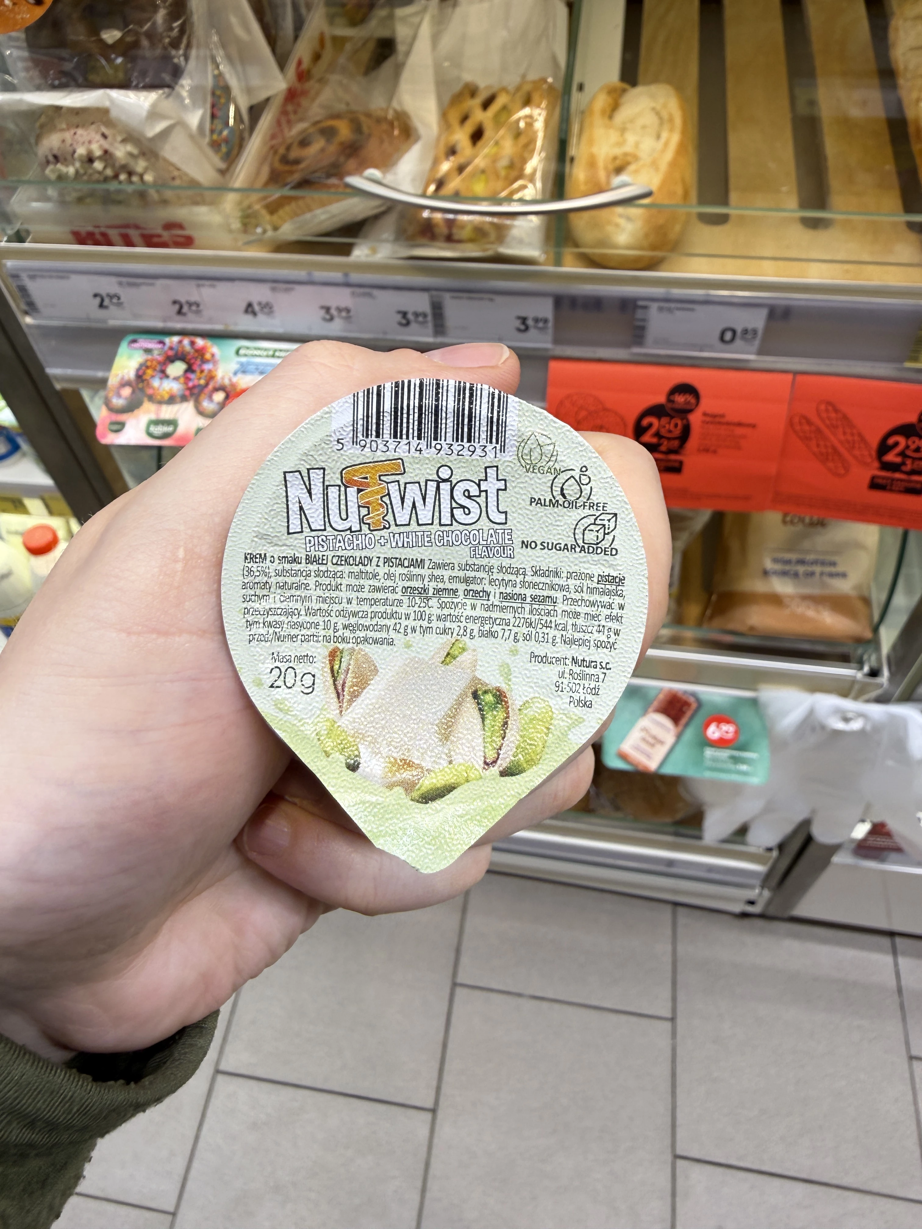 NutTwist Pistachio + White Chocolate Flavour | 20g