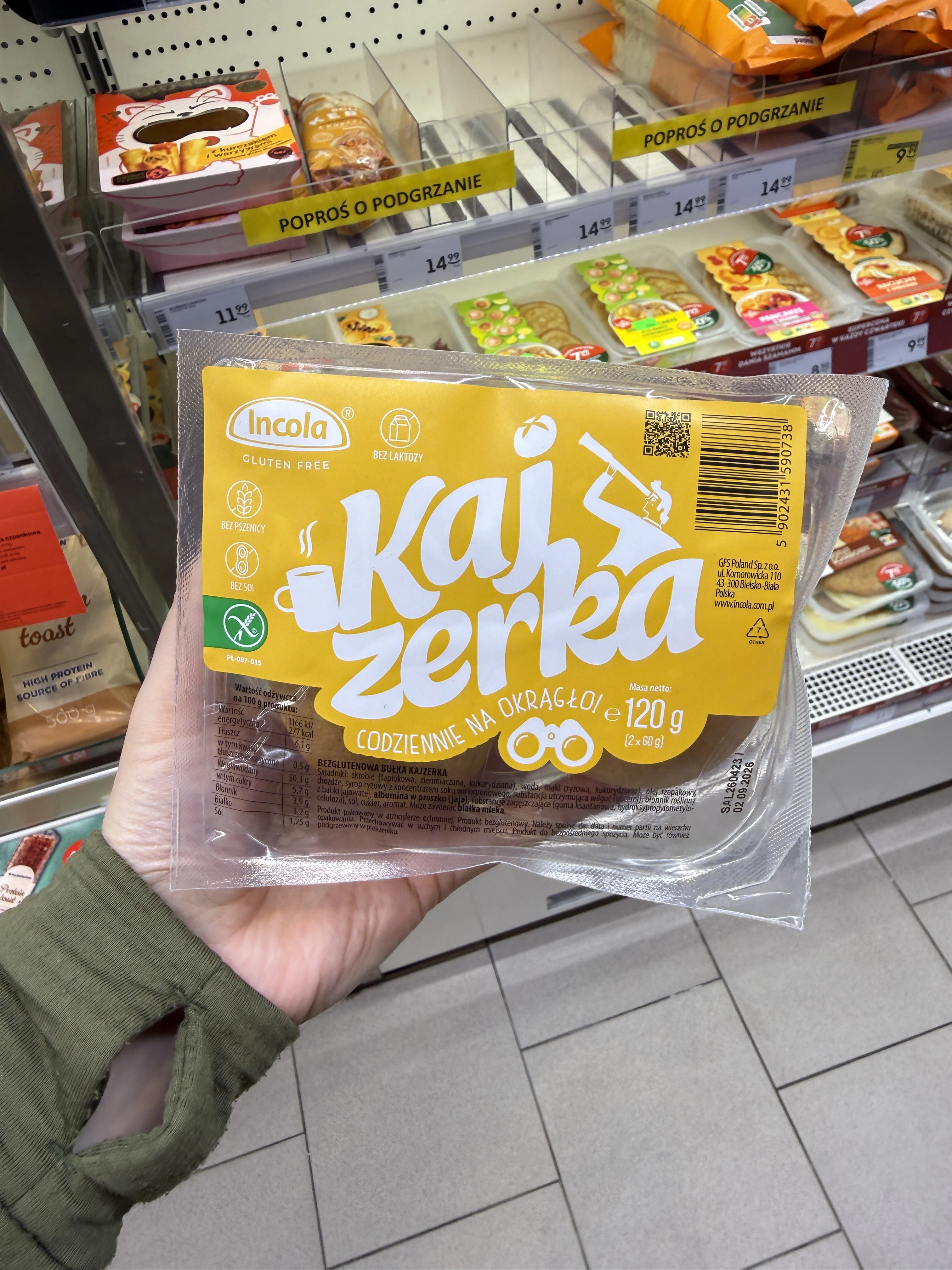 Incola Bułki kajzerki bezglutenowe | 2x60g