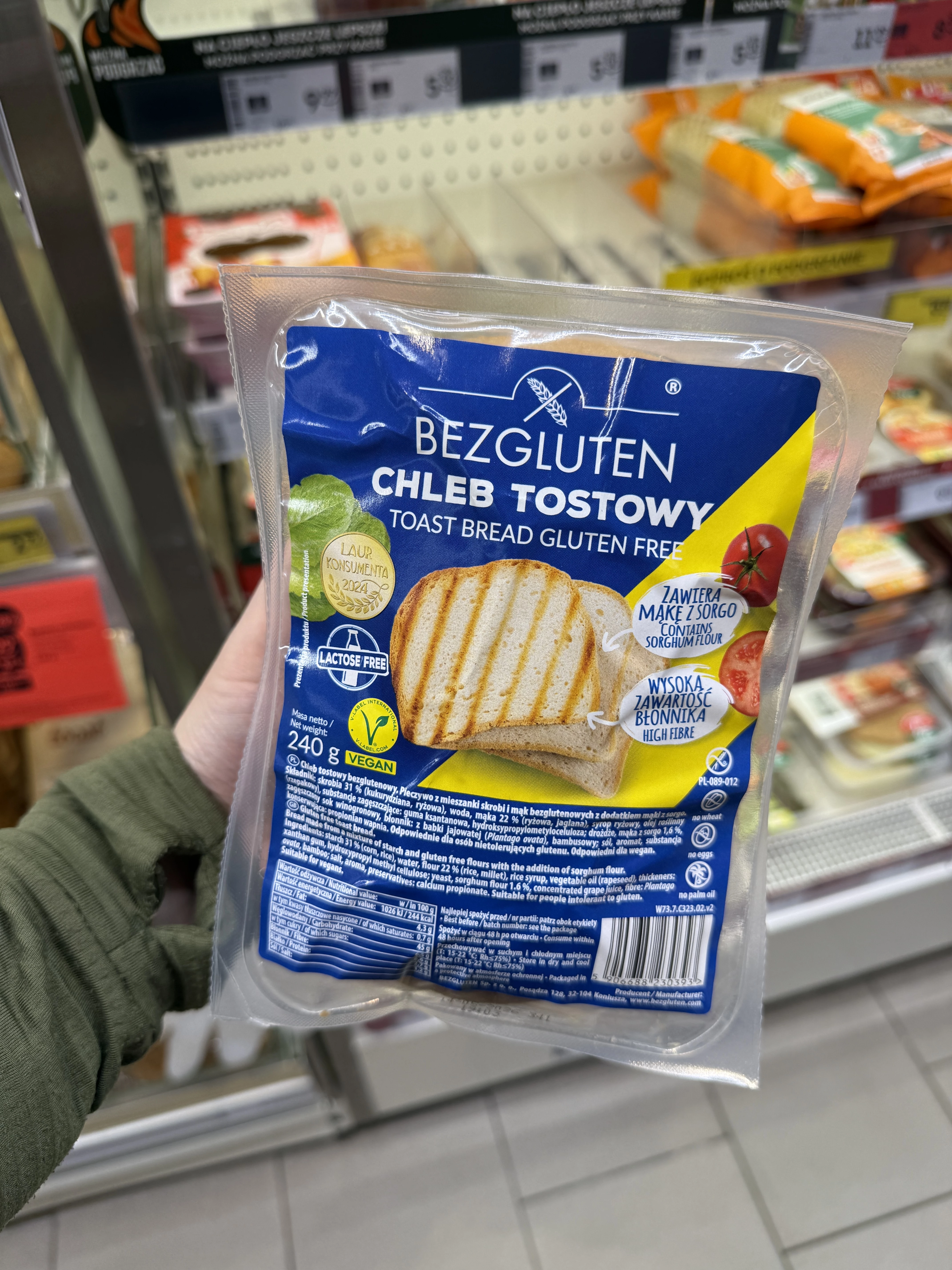 Bezgluten Chleb tostowy bezglutenowy | 240g