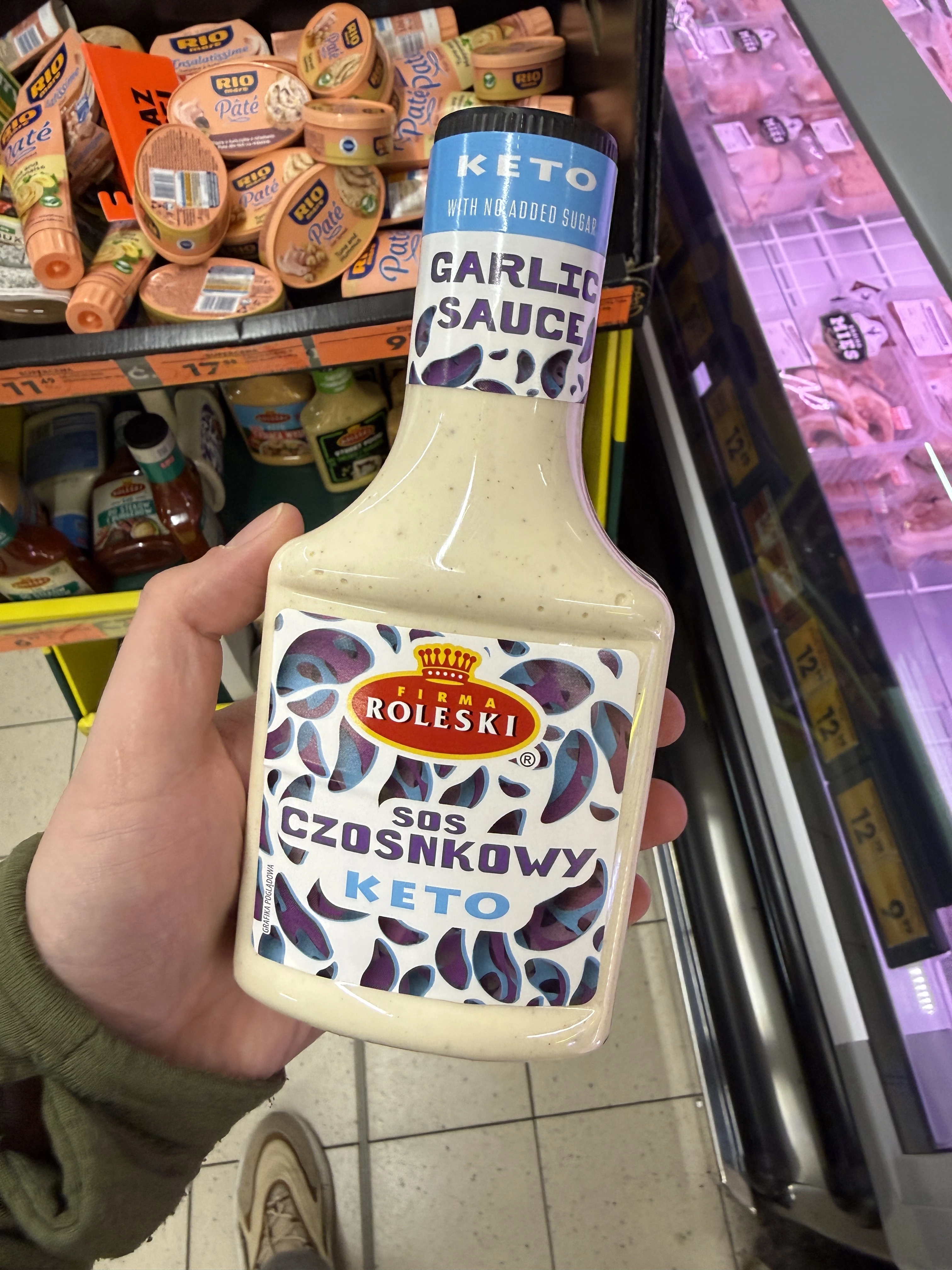 Roleski Sos Czosnkowy Keto | 300g