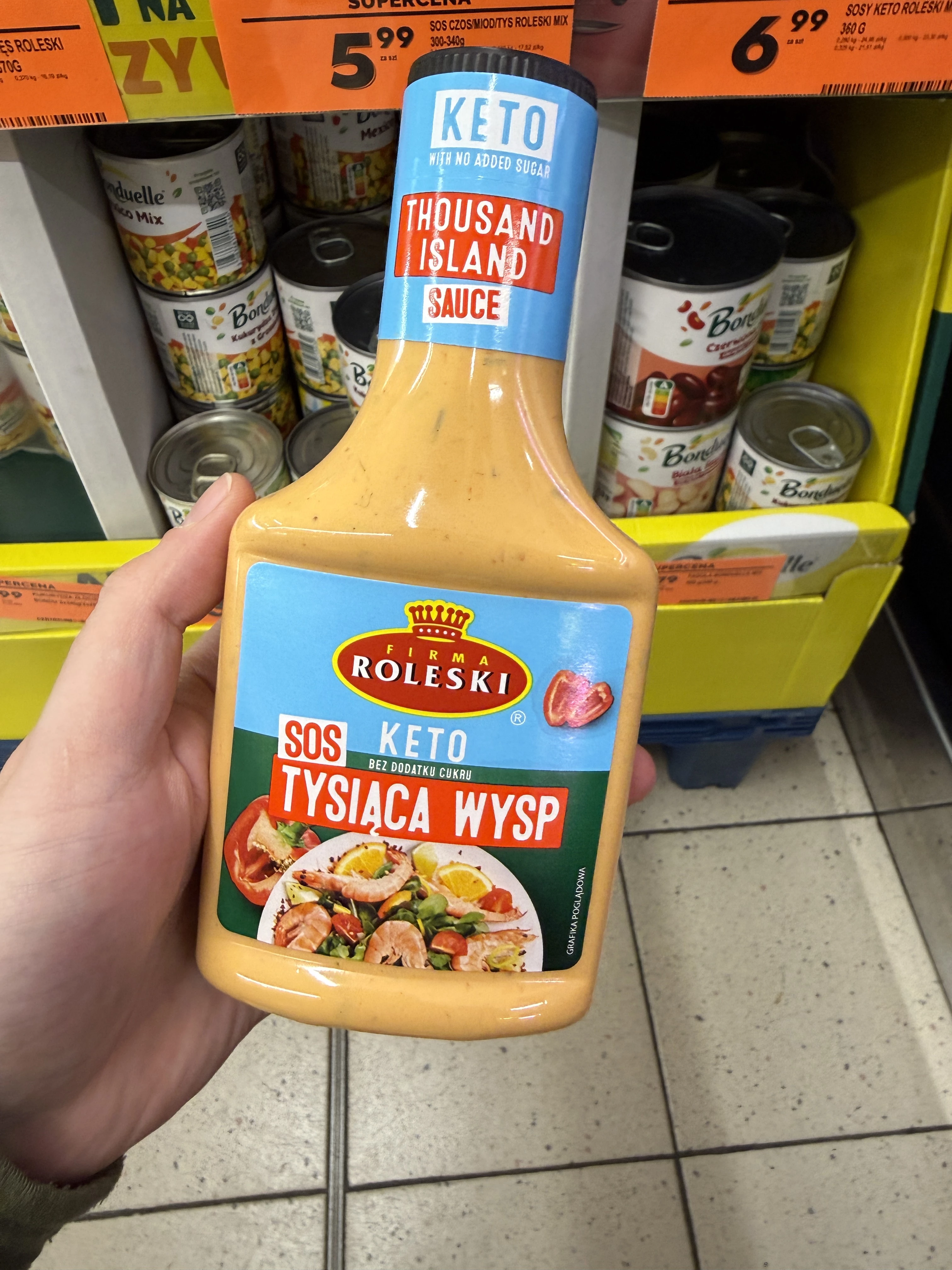 Roleski Keto Sos Tysiąca Wysp 300g