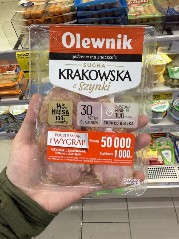 Olewnik Sucha Krakowska z Szynki | 80g