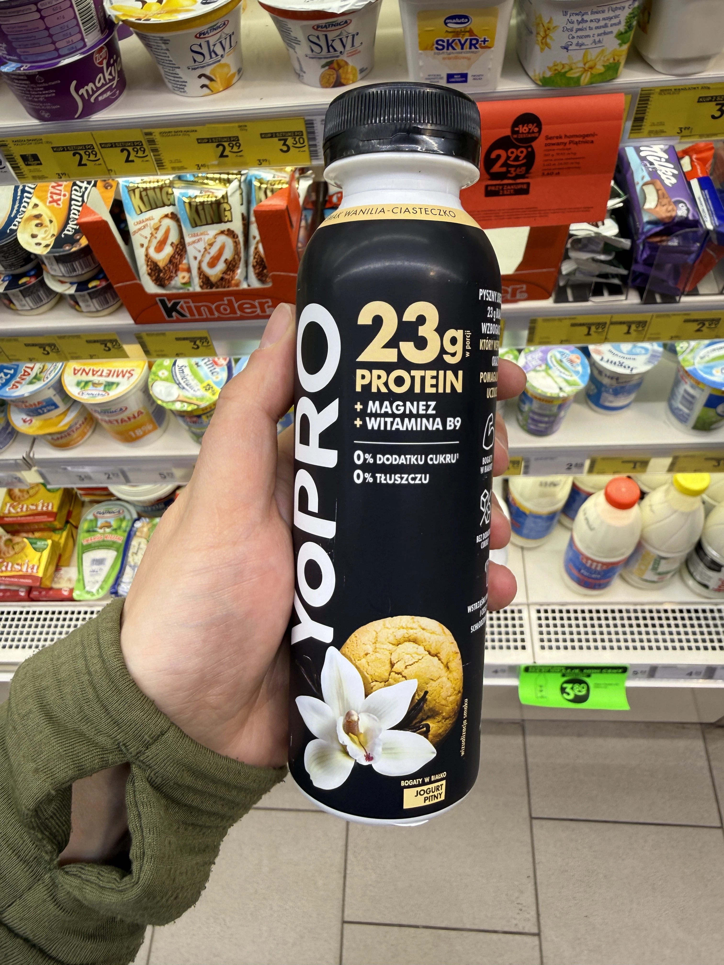Danone YoPro Jogurt pitny smak wanilia-ciasteczko | 270g
