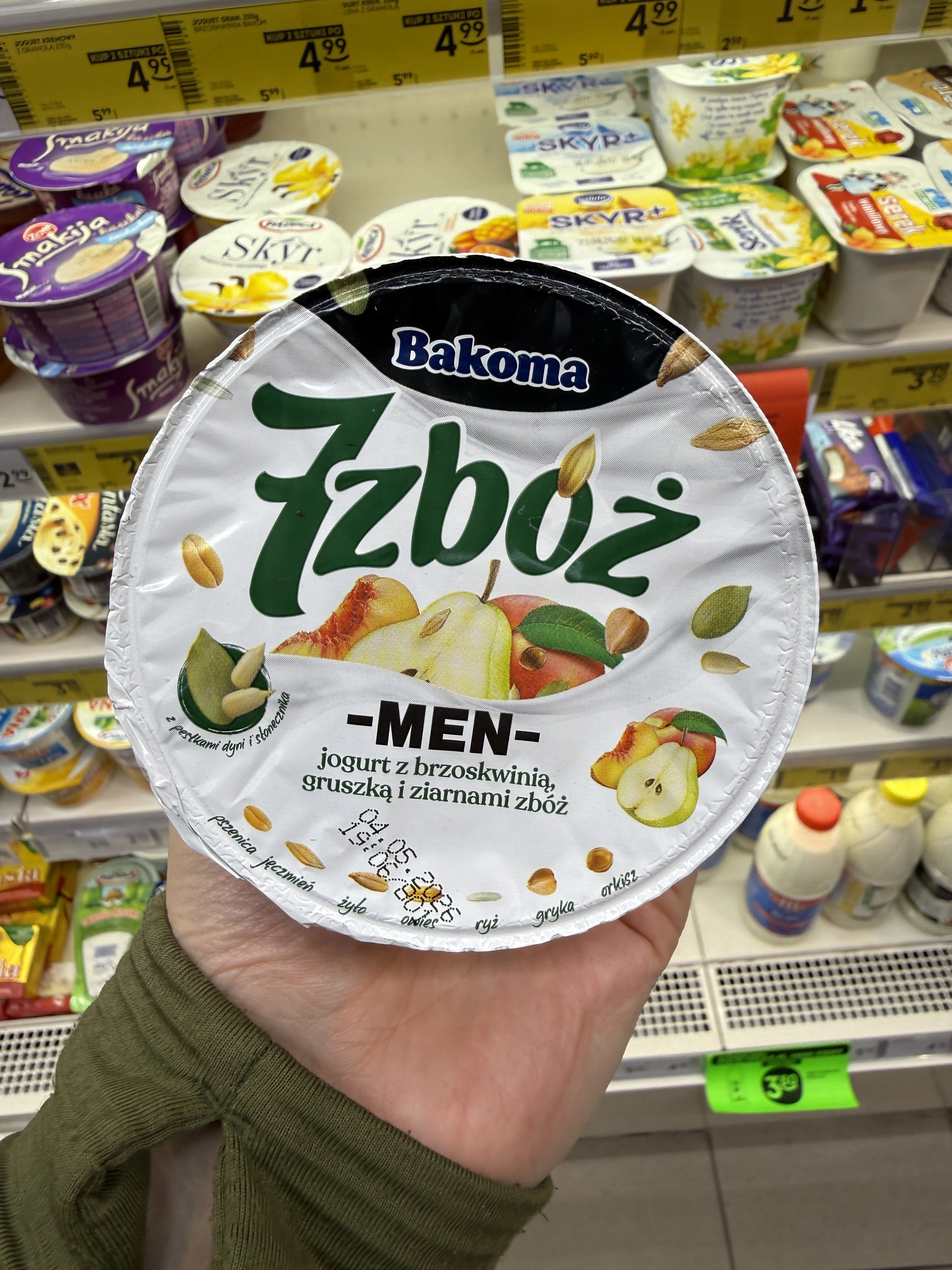 Bakoma 7 zbóż Men brzoskwinia-gruszka | 300g
