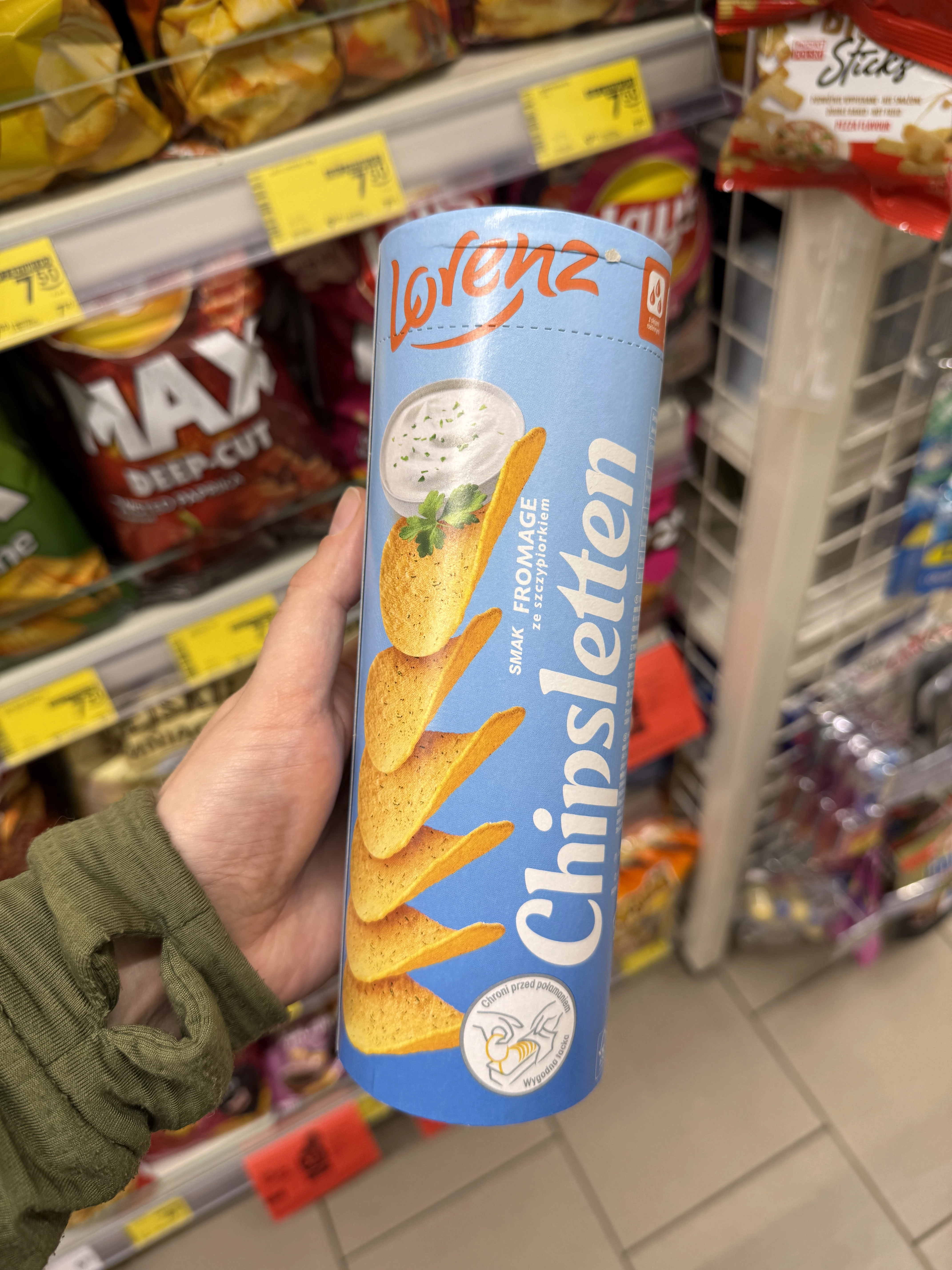 Lorenz Chipsletten Fromage ze szczypiorkiem | 100g