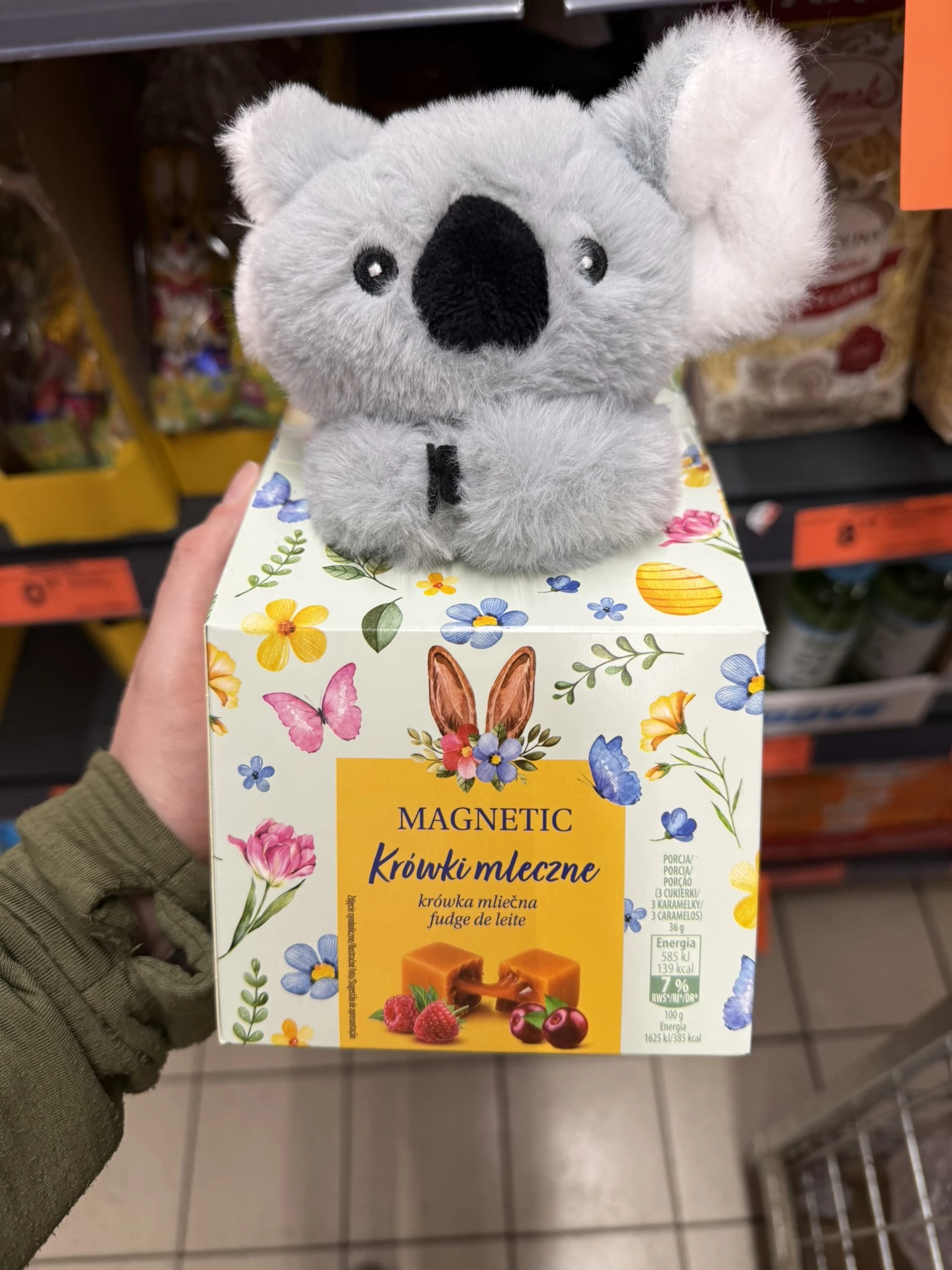 Magnetic Krówki mleczne wielkanocne z pluszakiem Koala | 90g