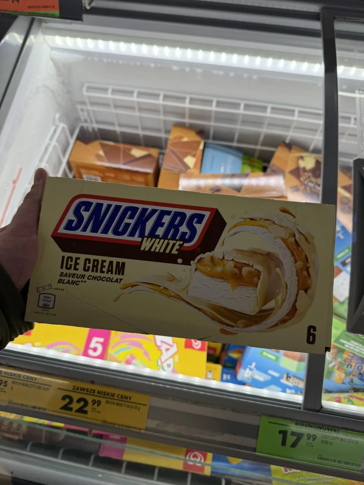 Snickers White Ice Cream (6-pack) | 6 × 40,8g / 244,8g