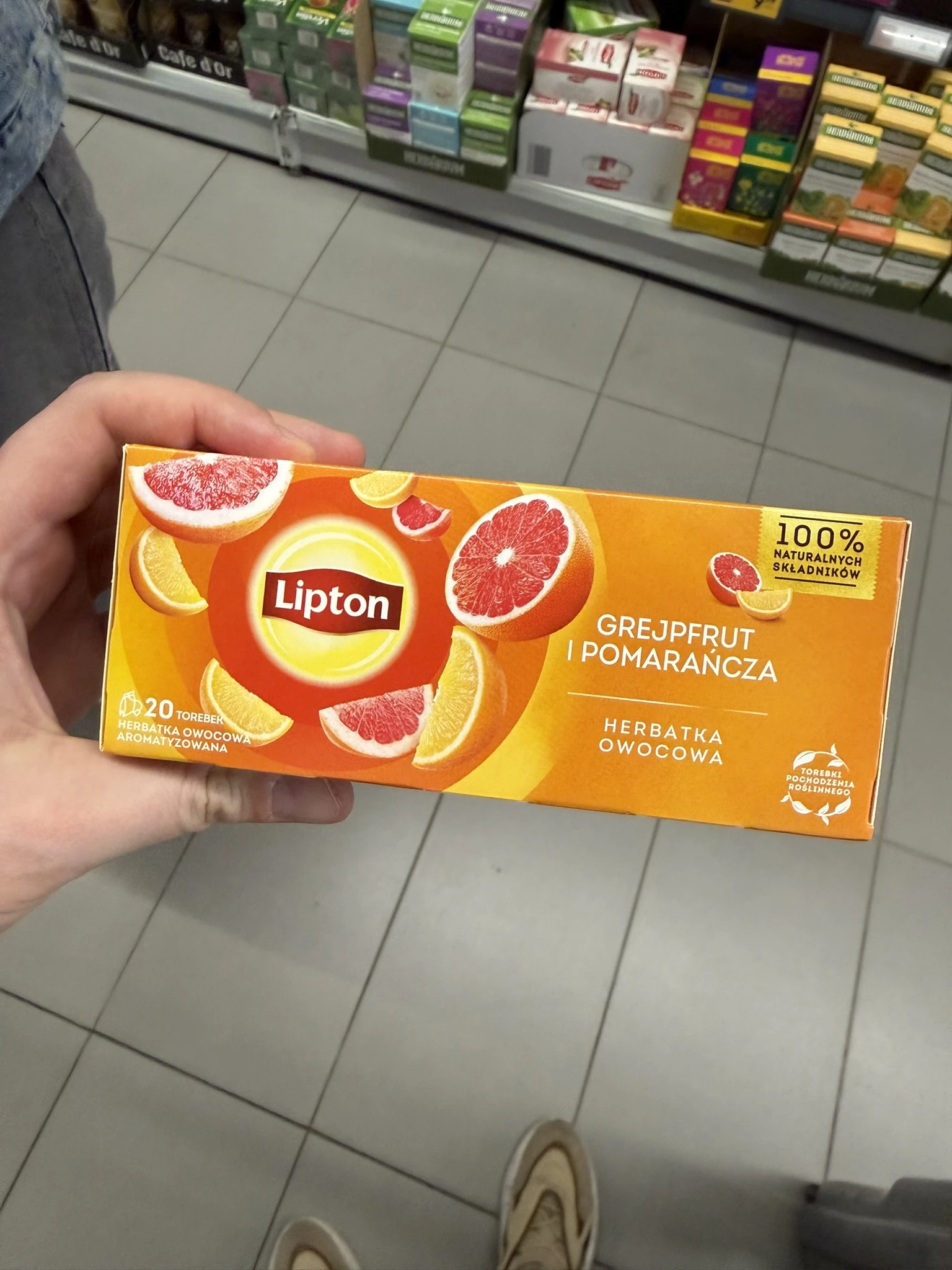 Lipton Herbatka Owocowa Grejpfrut i Pomarańcza 20 torebek | 34g