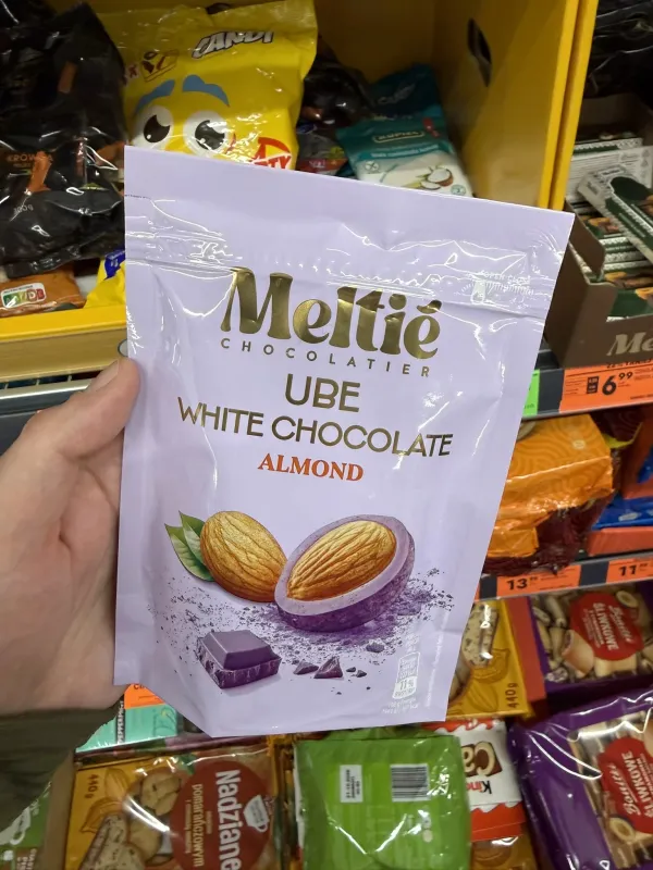 Meltié Chocolatier Ube White Chocolate Almond | 120g