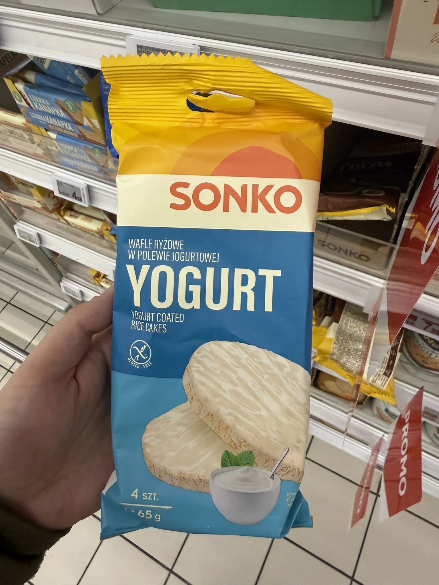 Sonko Wafle Ryżowe w Polewie Jogurtowej | 65g