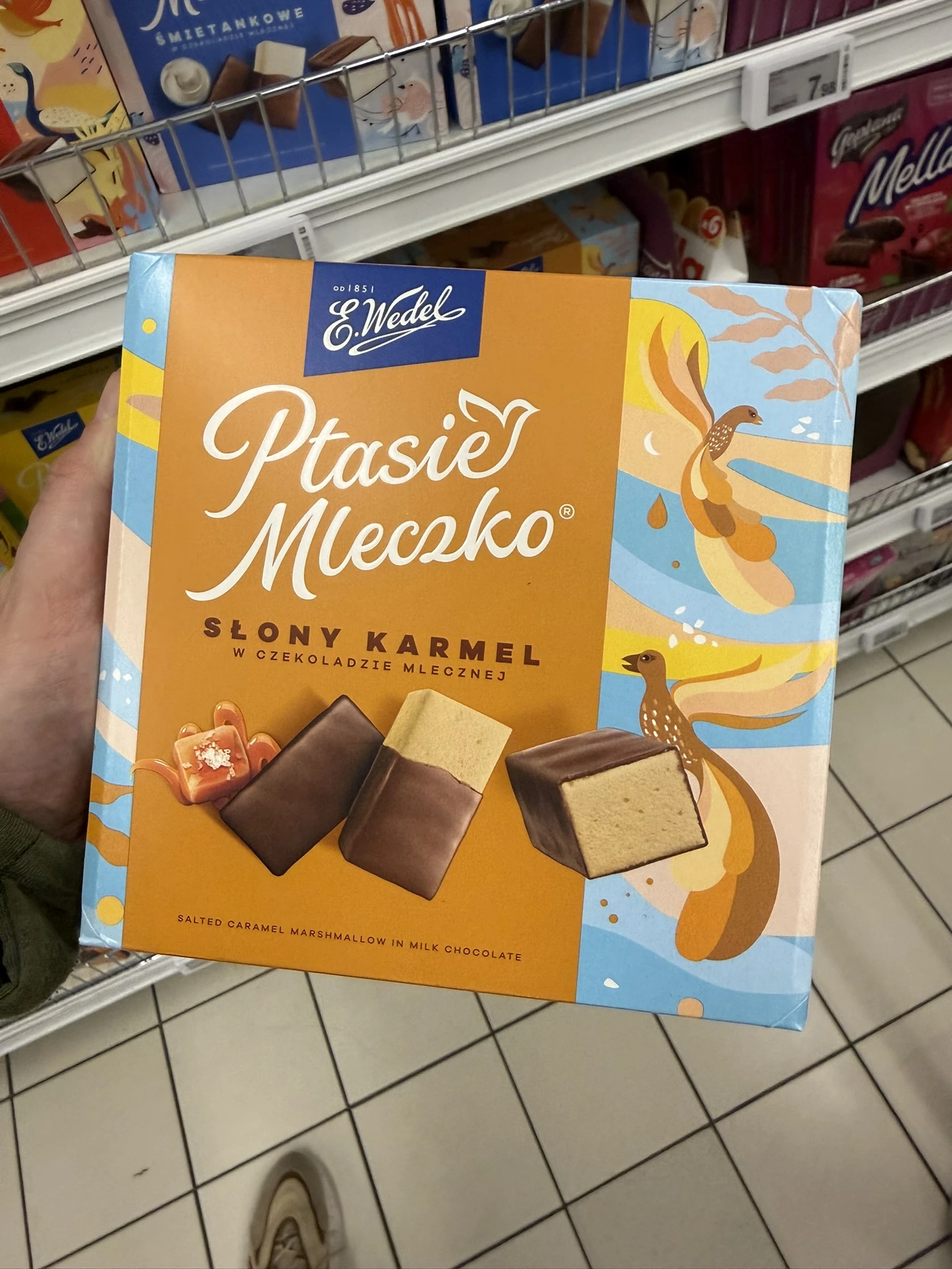 E. Wedel Ptasie Mleczko Słony Karmel | 340g