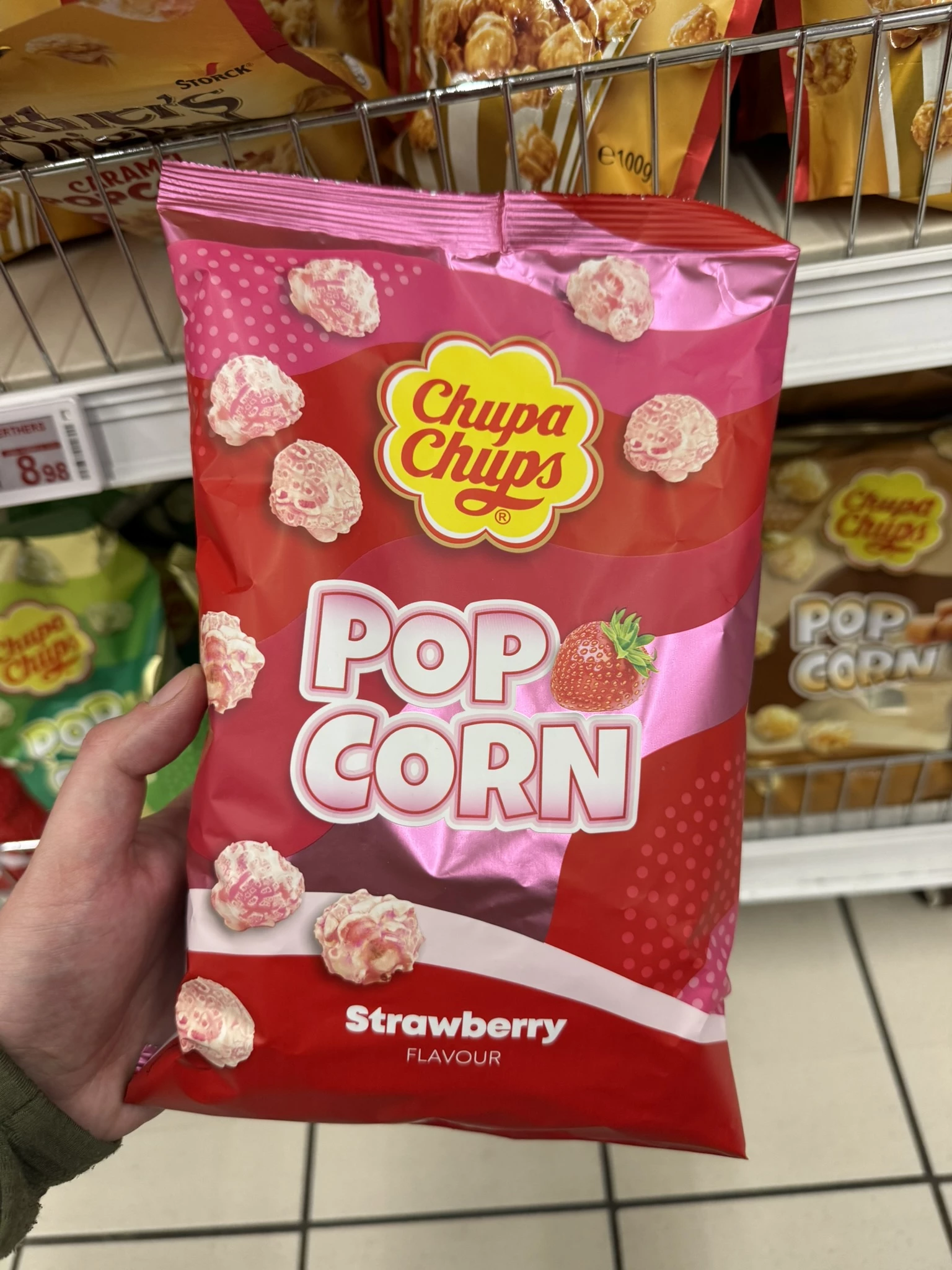 Chupa Chups Popcorn Strawberry | 90g