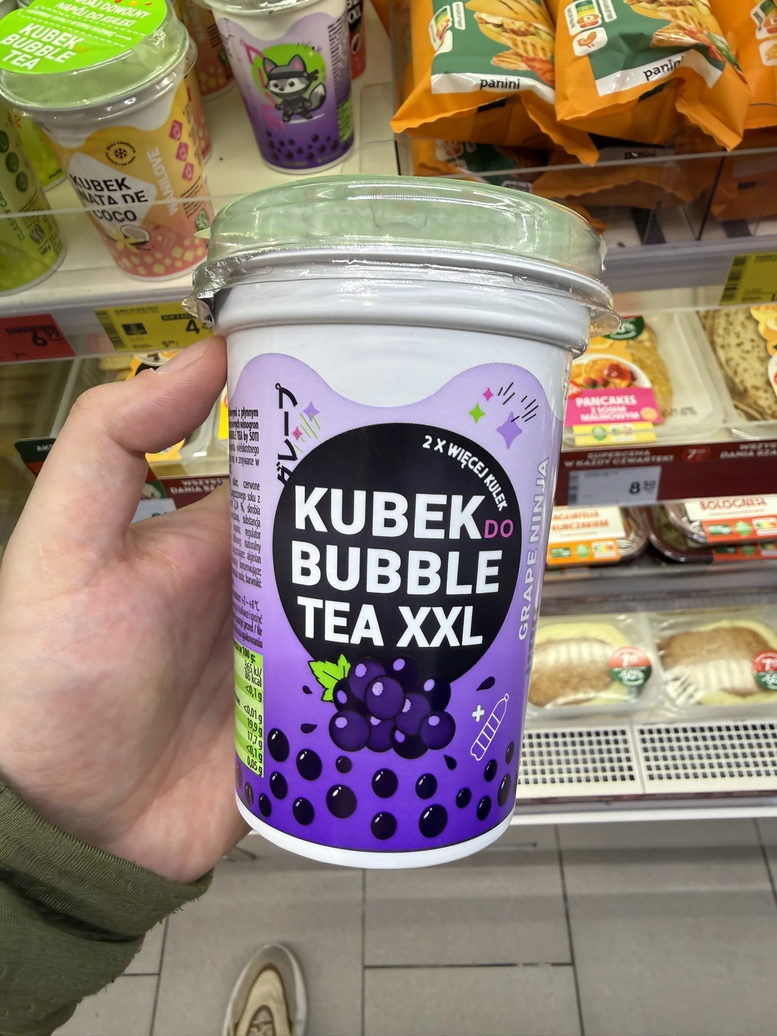 Kubek do Bubble Tea XXL Grape Ninja SOTI | 160g