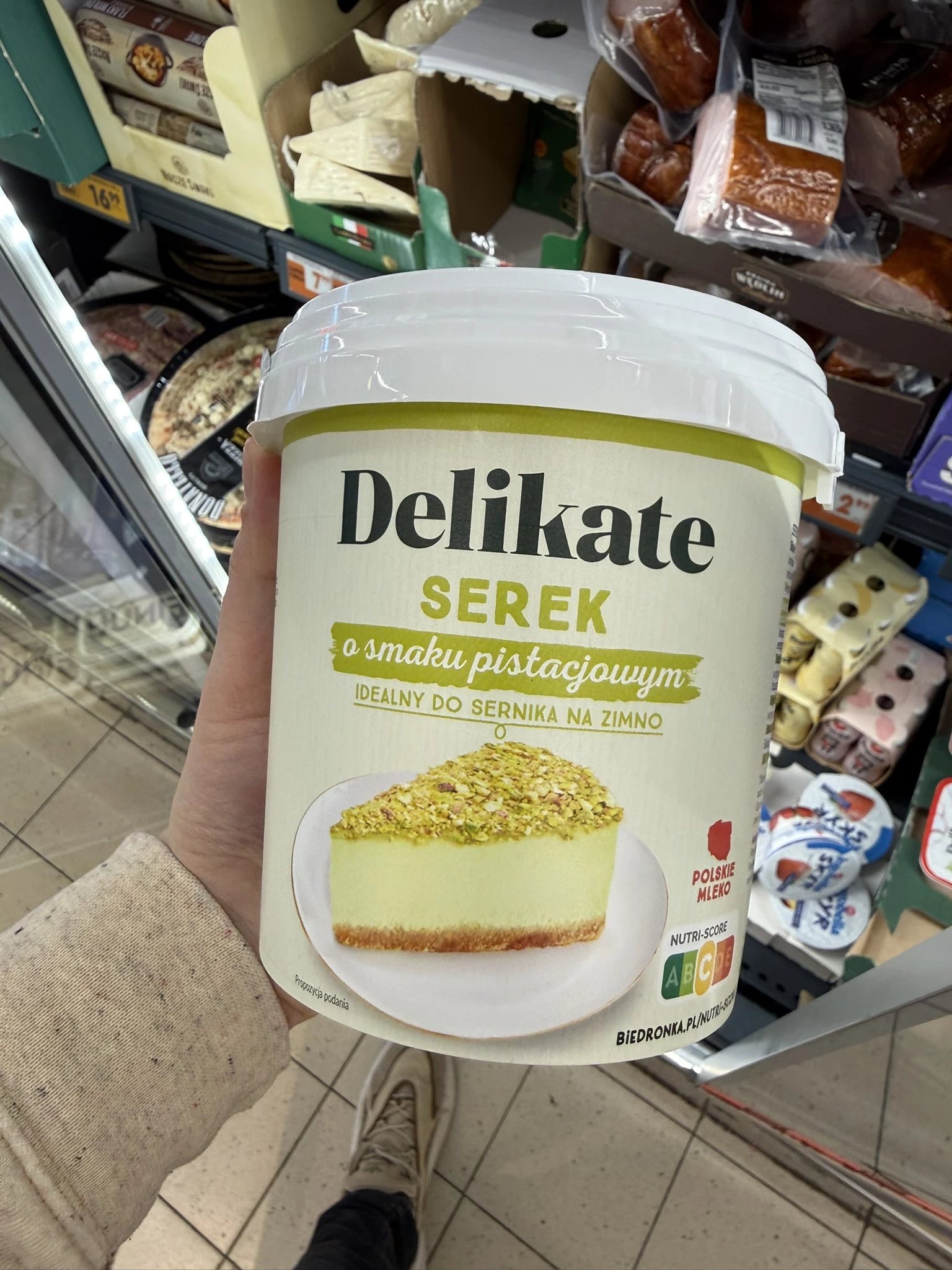 Delikate serek o smaku pistacjowym | 1kg