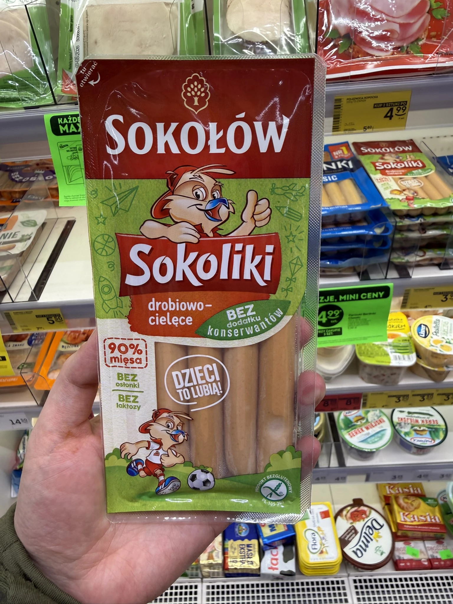 Sokołów Sokoliki parówki drobiowo-cielęce | 140g