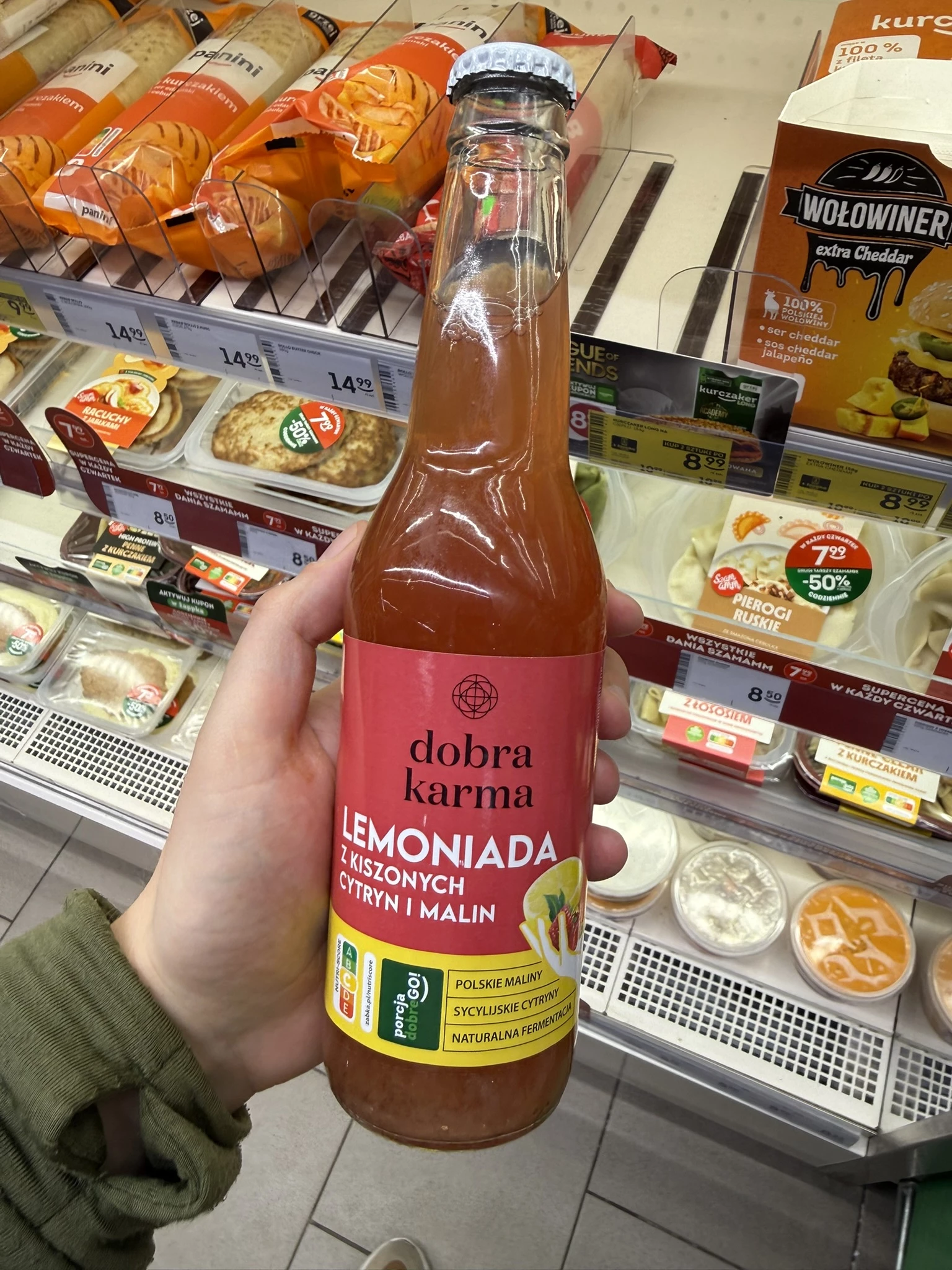Dobra Karma Lemoniada z kiszonych cytryn i malin | 330ml