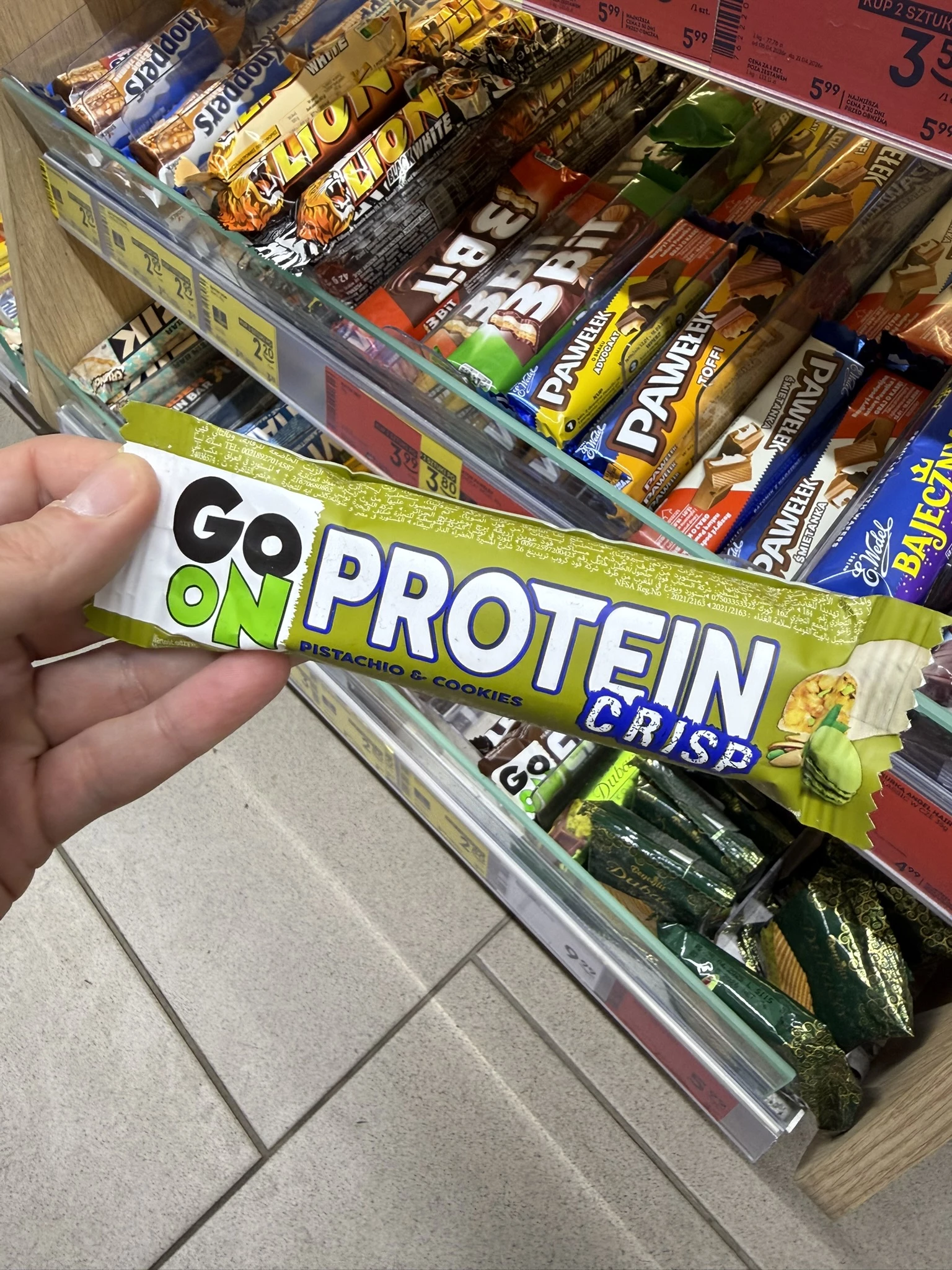 Go On Protein Crisp Pistachio & Cookies | 45g