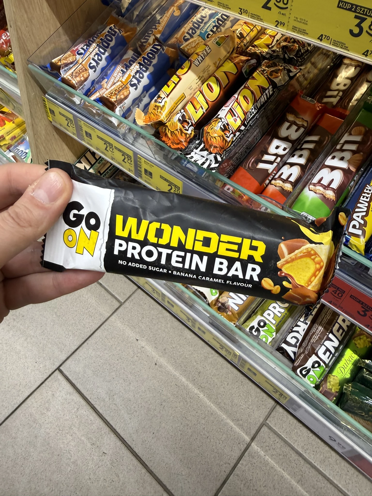 Go On Wonder Baton Proteinowy Banana Caramel | 45g