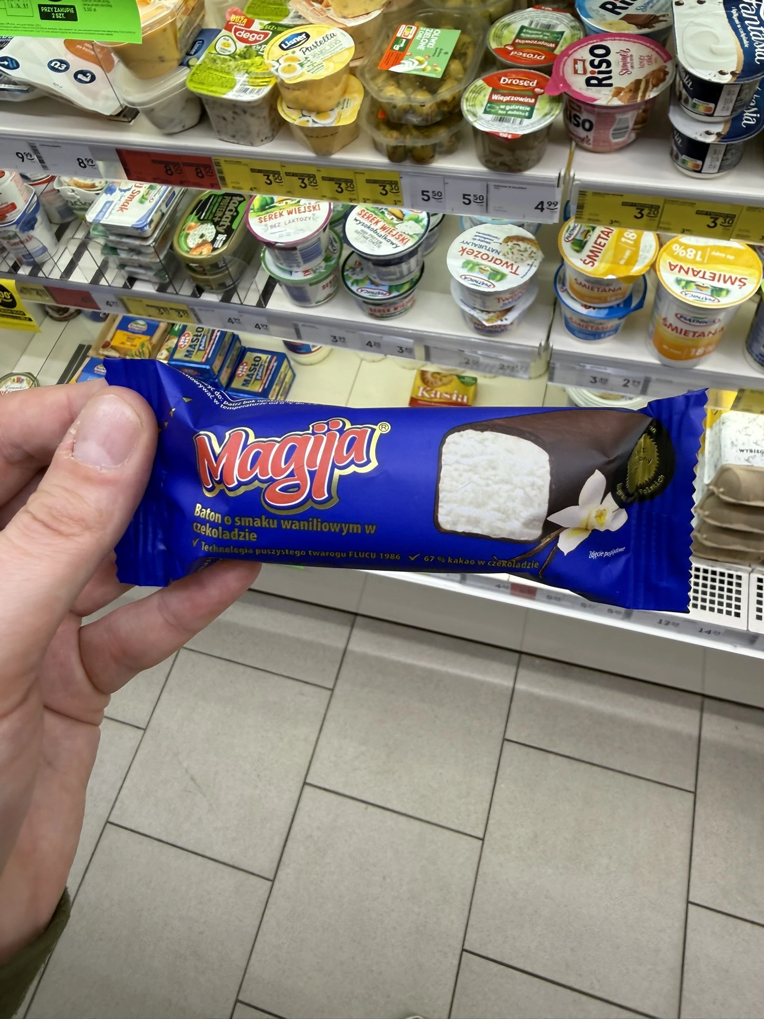Magija batonik twarogowy waniliowy | 40g