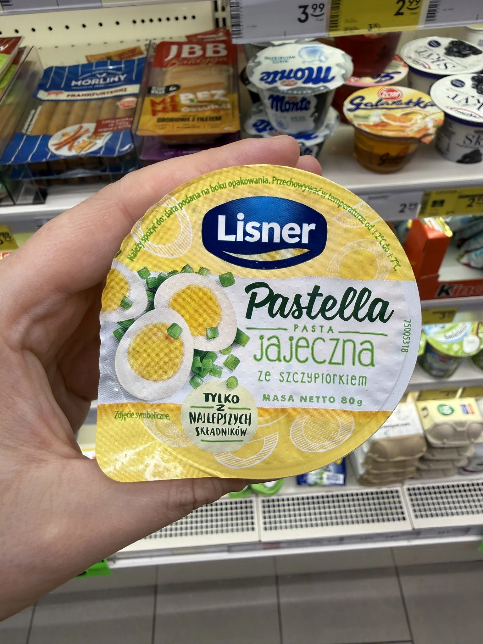 Lisner Pastella pasta jajeczna ze szczypiorkiem | 80g