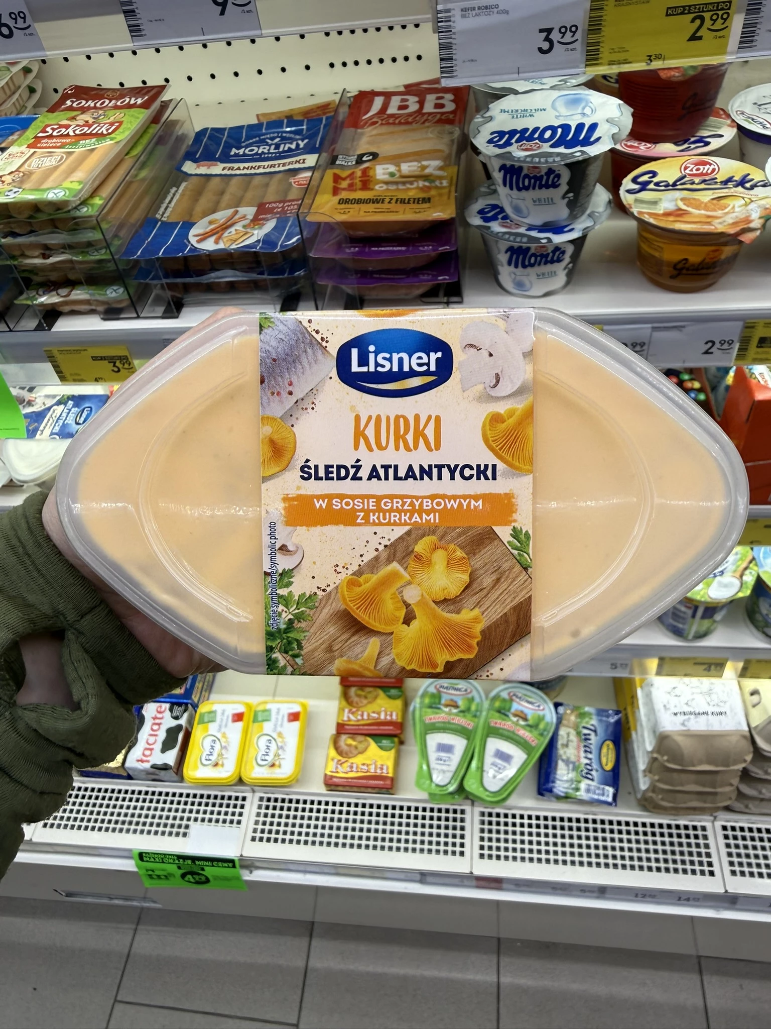 Lisner Śledź atlantycki w sosie grzybowym z kurkami | 280g