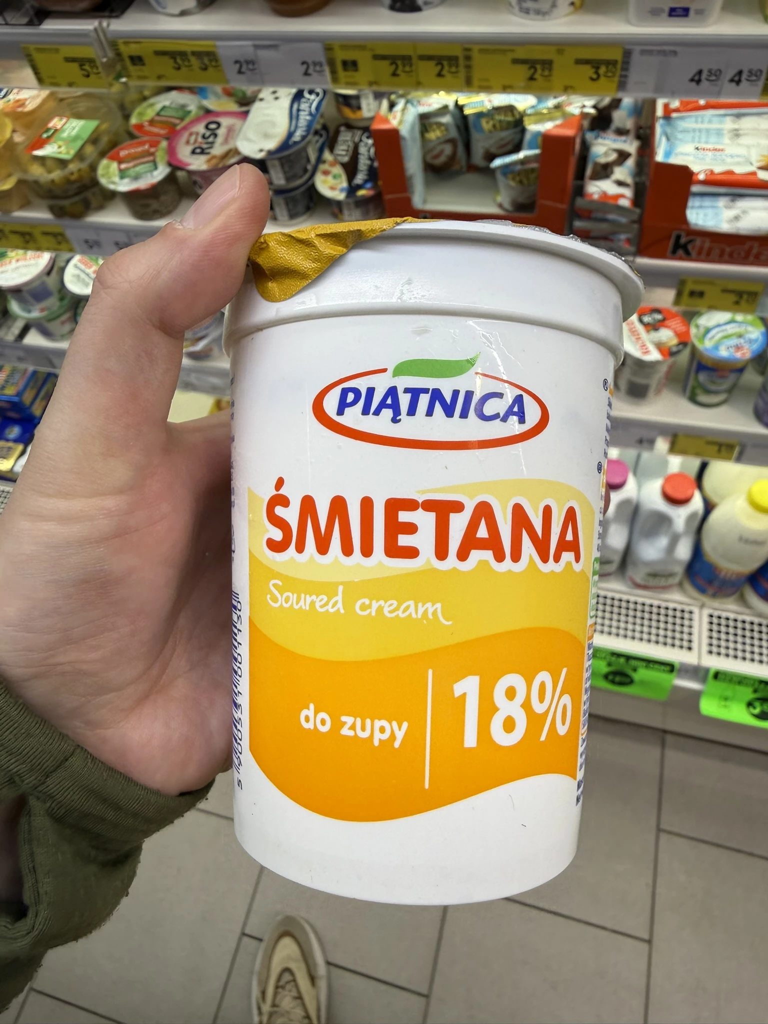 Piątnica Śmietana 18% do zupy | 400g