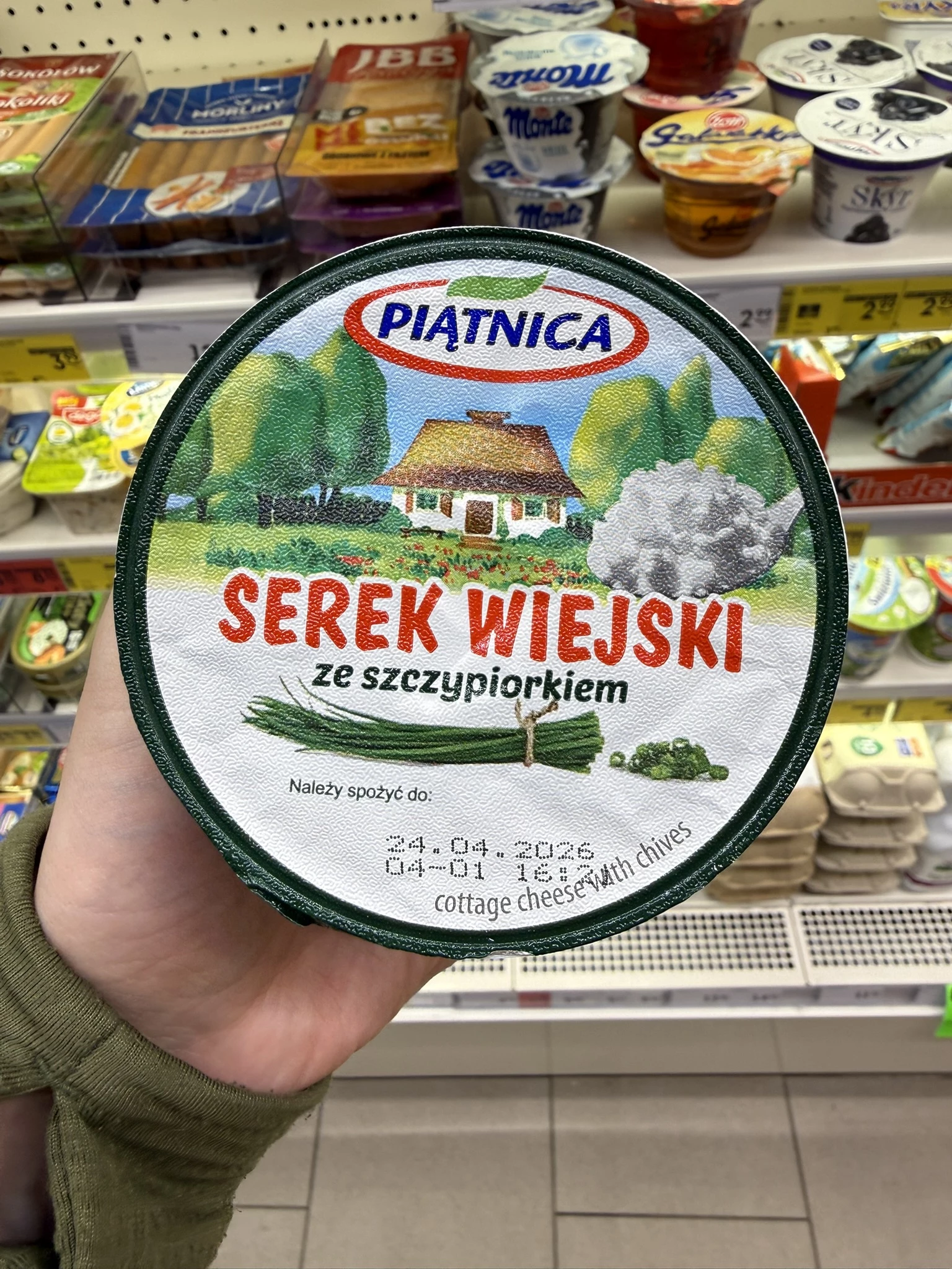 Piątnica Serek wiejski ze szczypiorkiem | 150g
