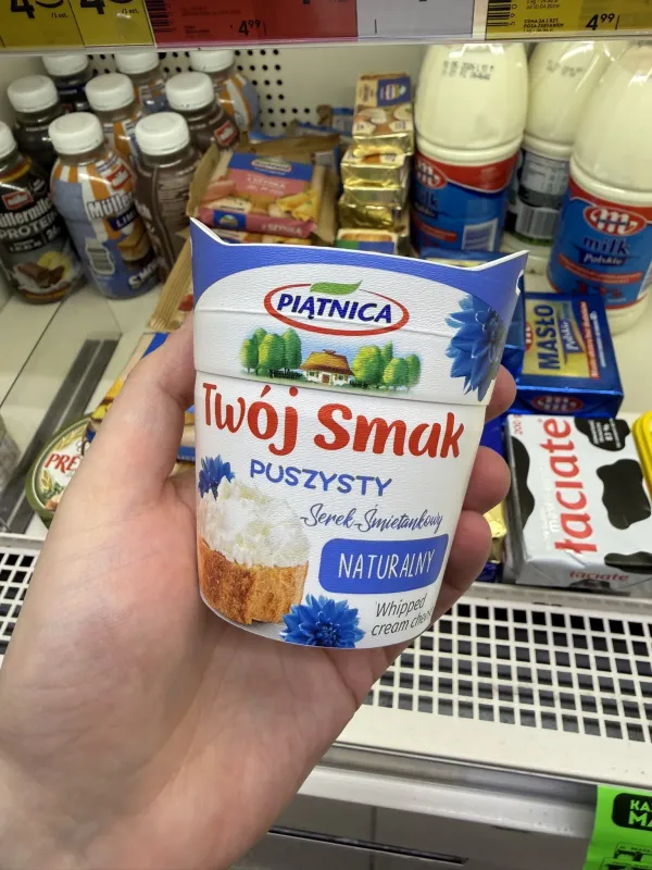 Piątnica Twój Smak Puszysty Serek śmietankowy naturalny | 150g