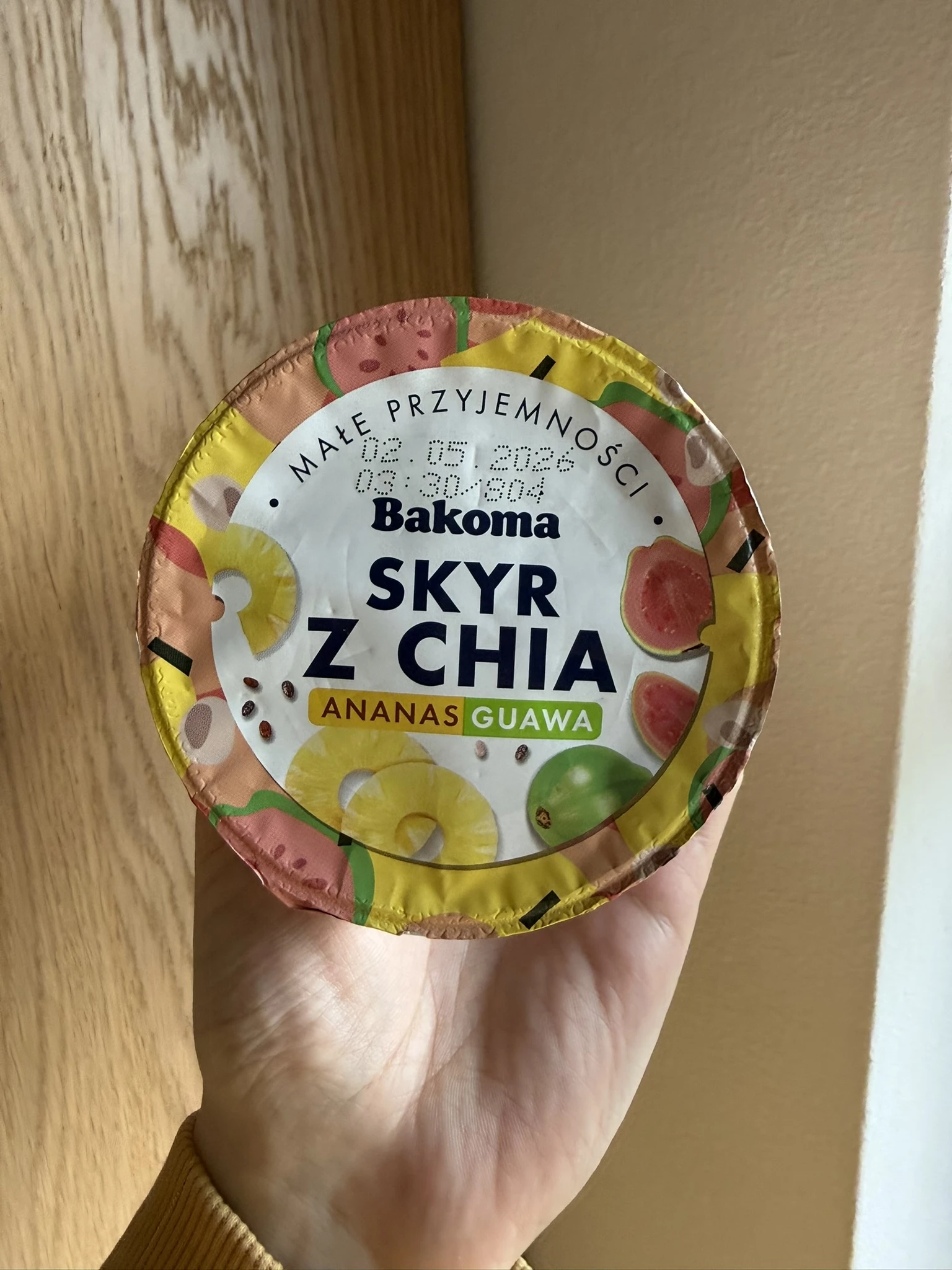 Bakoma Skyr z chia ananas guawa | 150g
