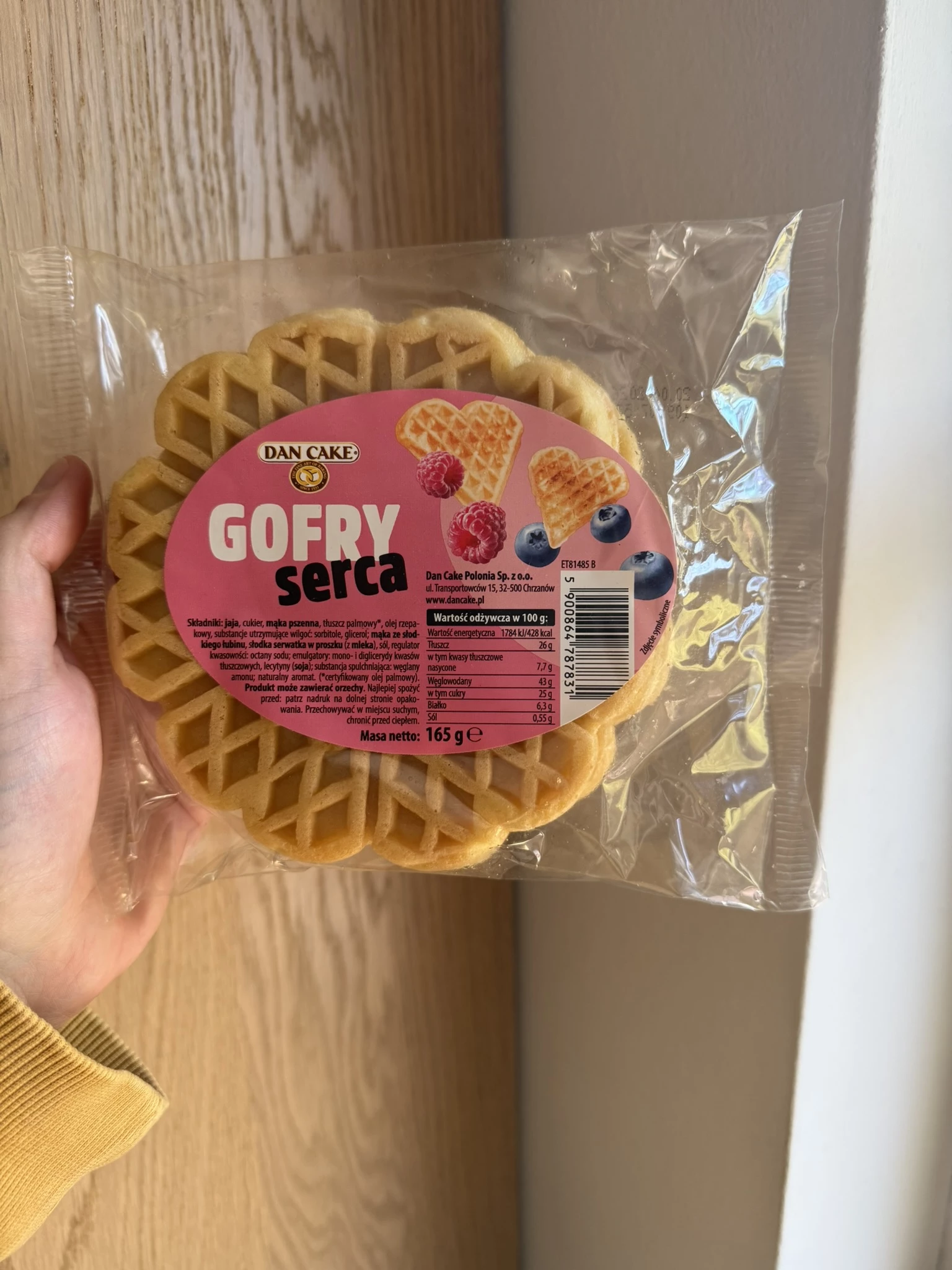 Dan Cake Gofry serca | 165g