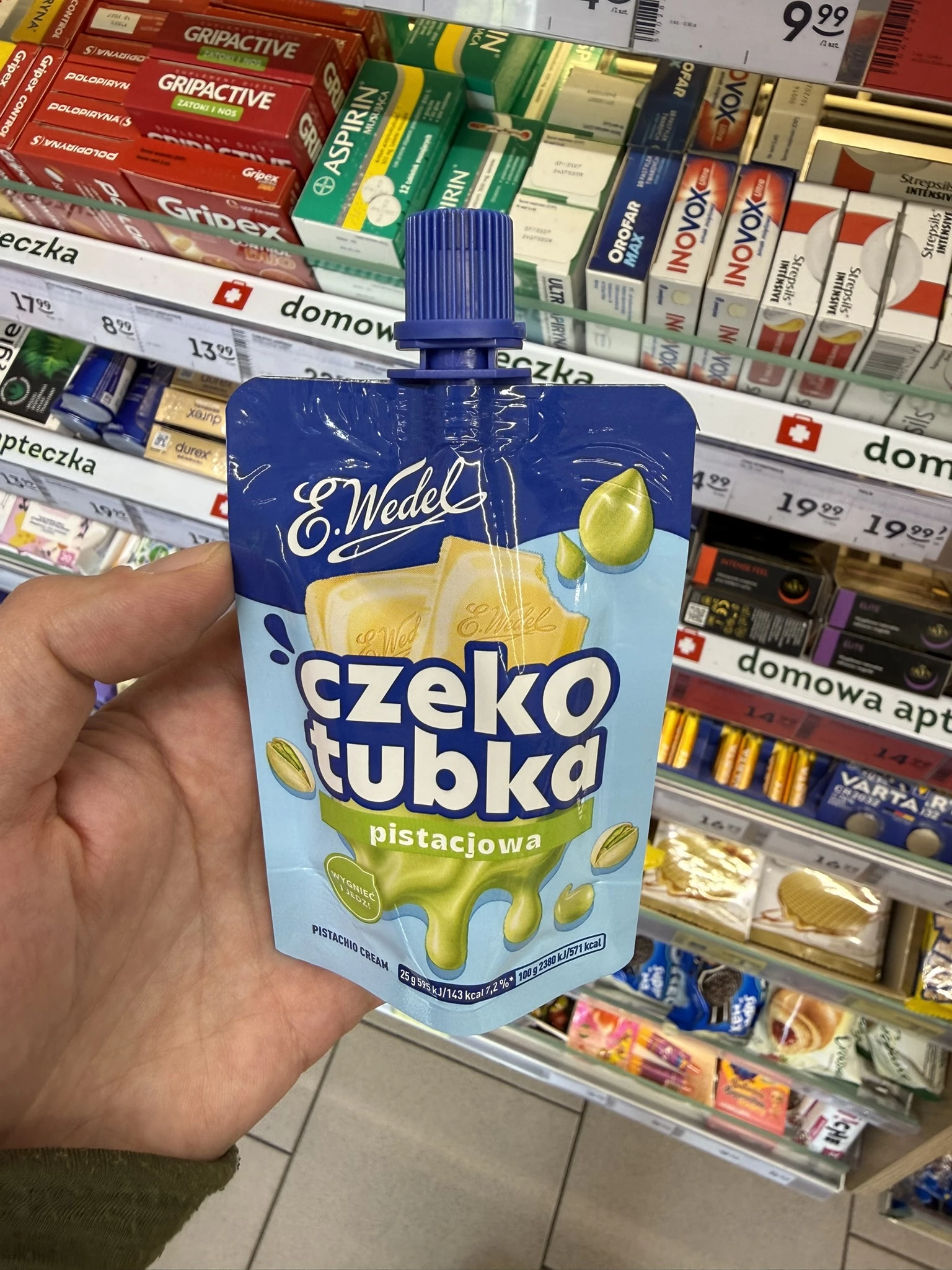 E.Wedel Czekotubka Krem pistacjowy | 50g