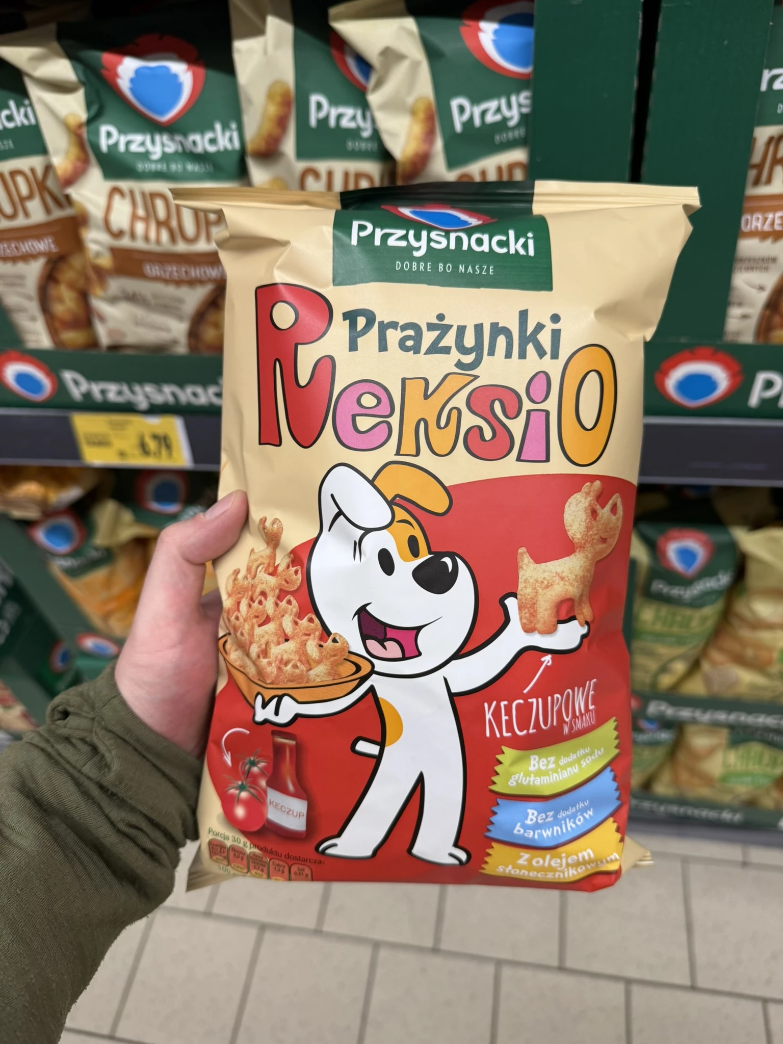 Przysnacki Reksio Prażynki keczupowe w smaku | 90g